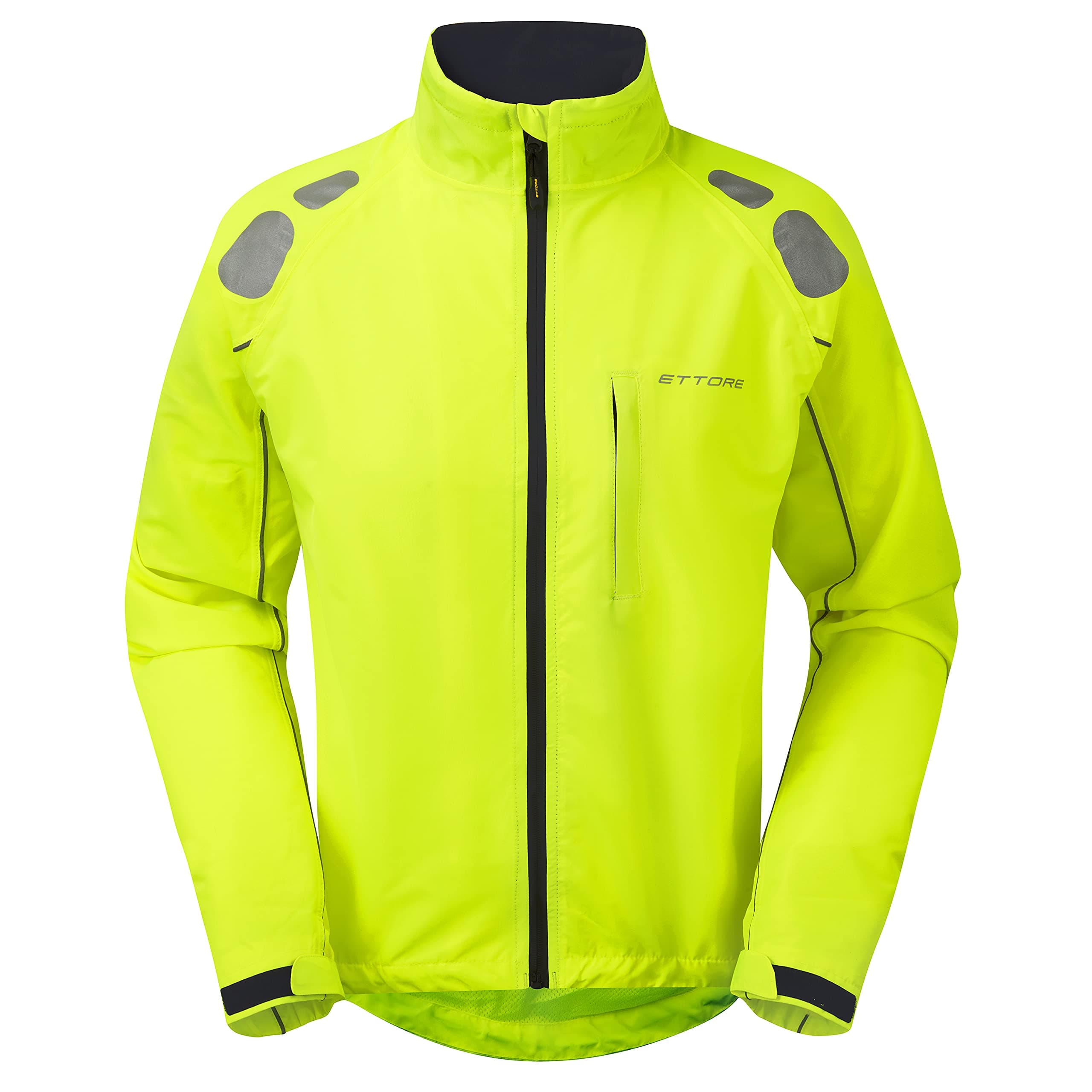 Mens Cycling Jacket Waterproof Breathable High Visibility Yellow - Night Eagle II