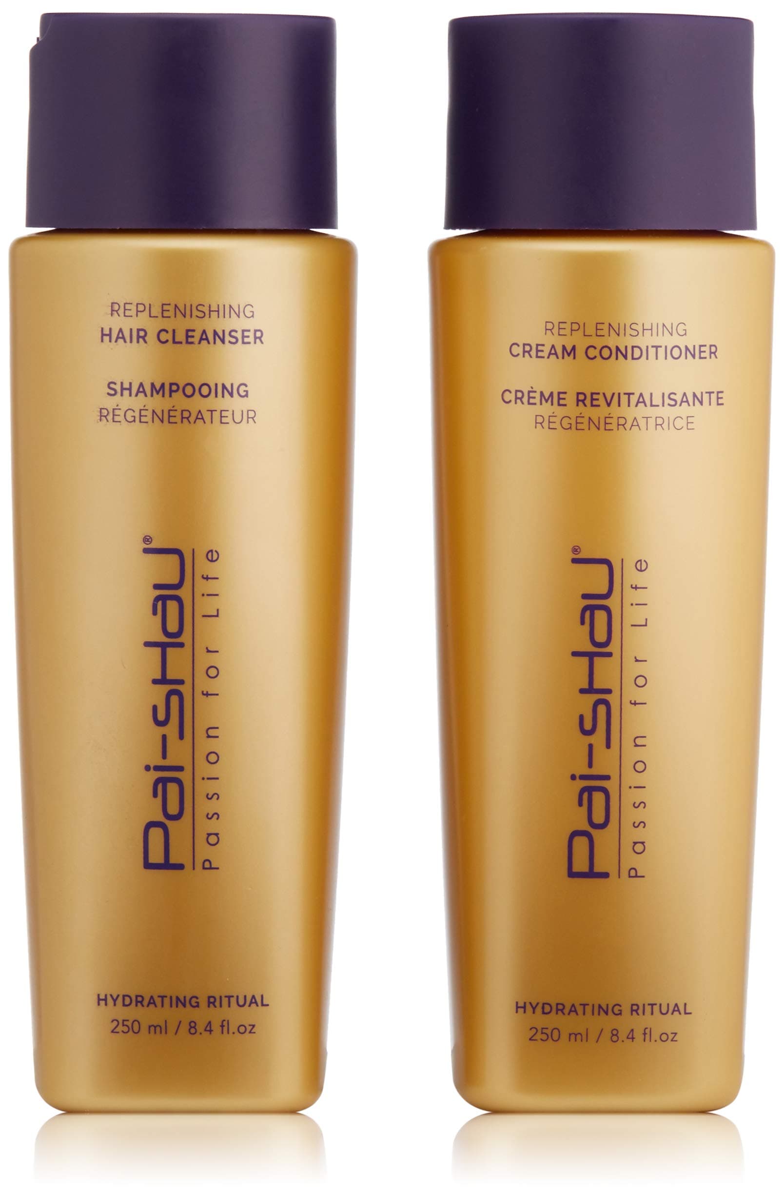 Pai-Shau Replenishing Cleanser and Conditioner Set - Hydrating Shampoo and Conditioner for All Hair Types - 2x250ml