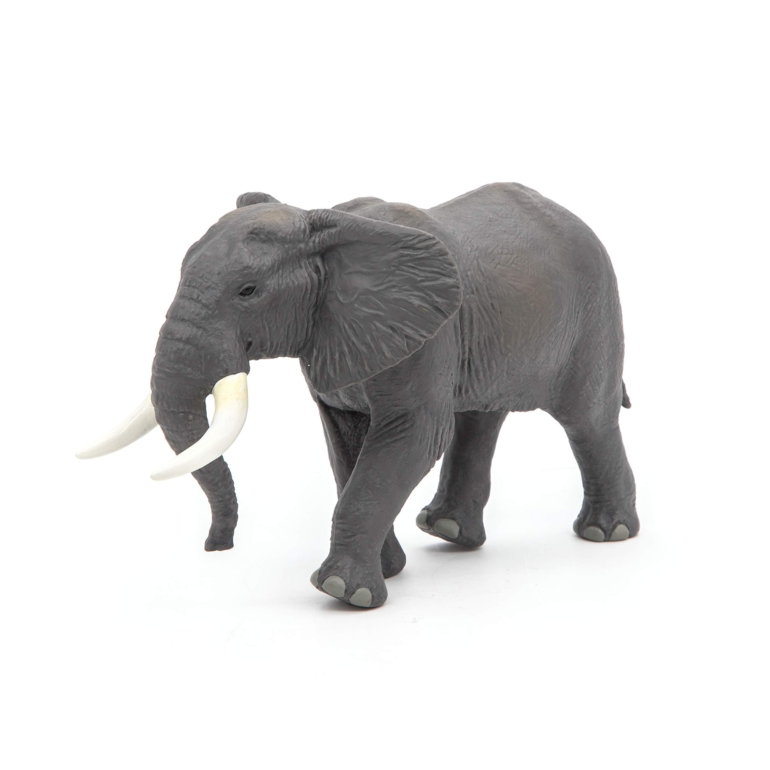African Elephant - Wild Animal Figurine - 3 Years Old - Hand-Painted - Children's Gift idea - Realistic Educational Toy - Durable - 16.1cm x 8.9cm x 9.8cm - Wildlife Figurine