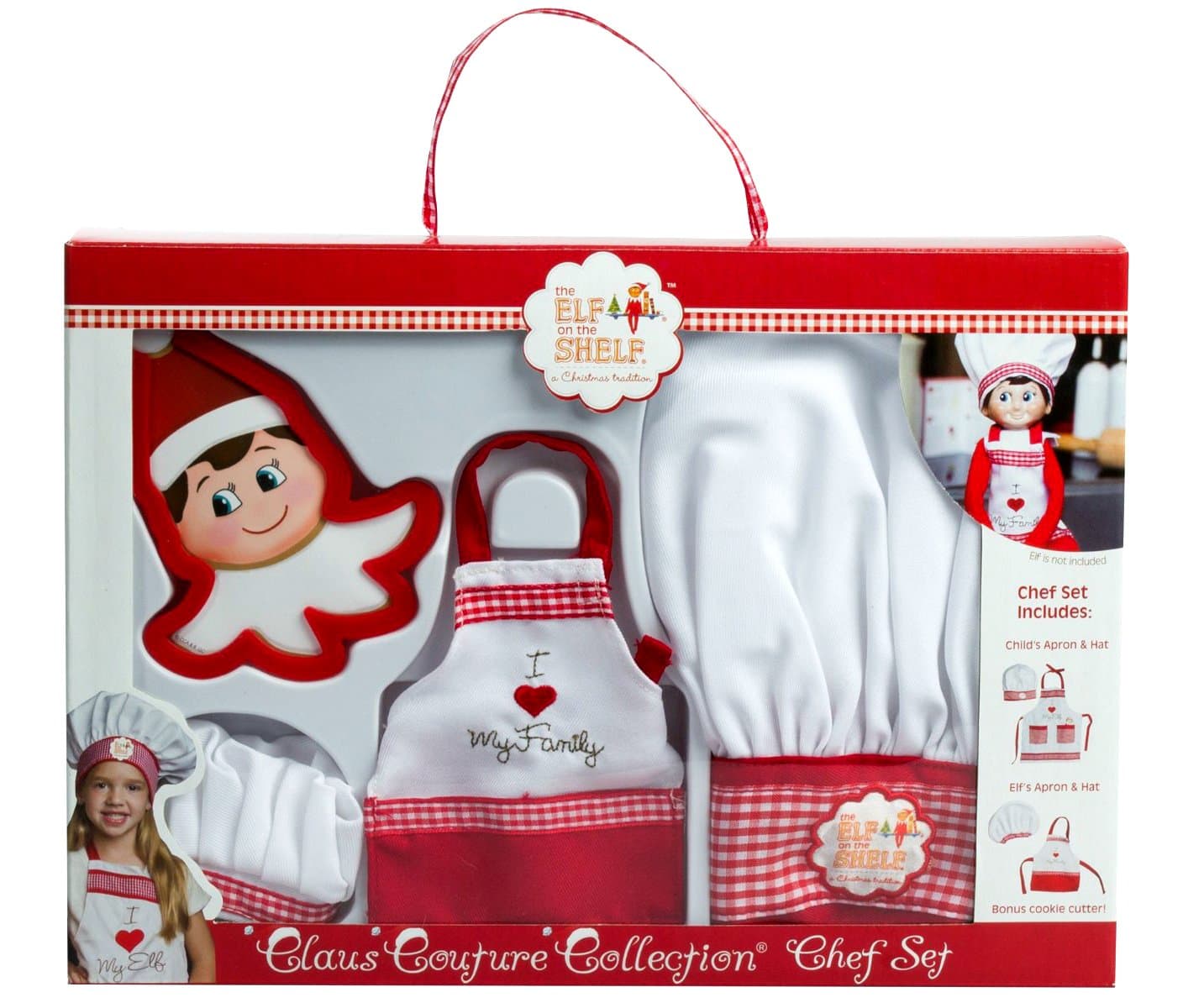 The Elf on the Shelf Claus Couture Collection Chef Apron Set