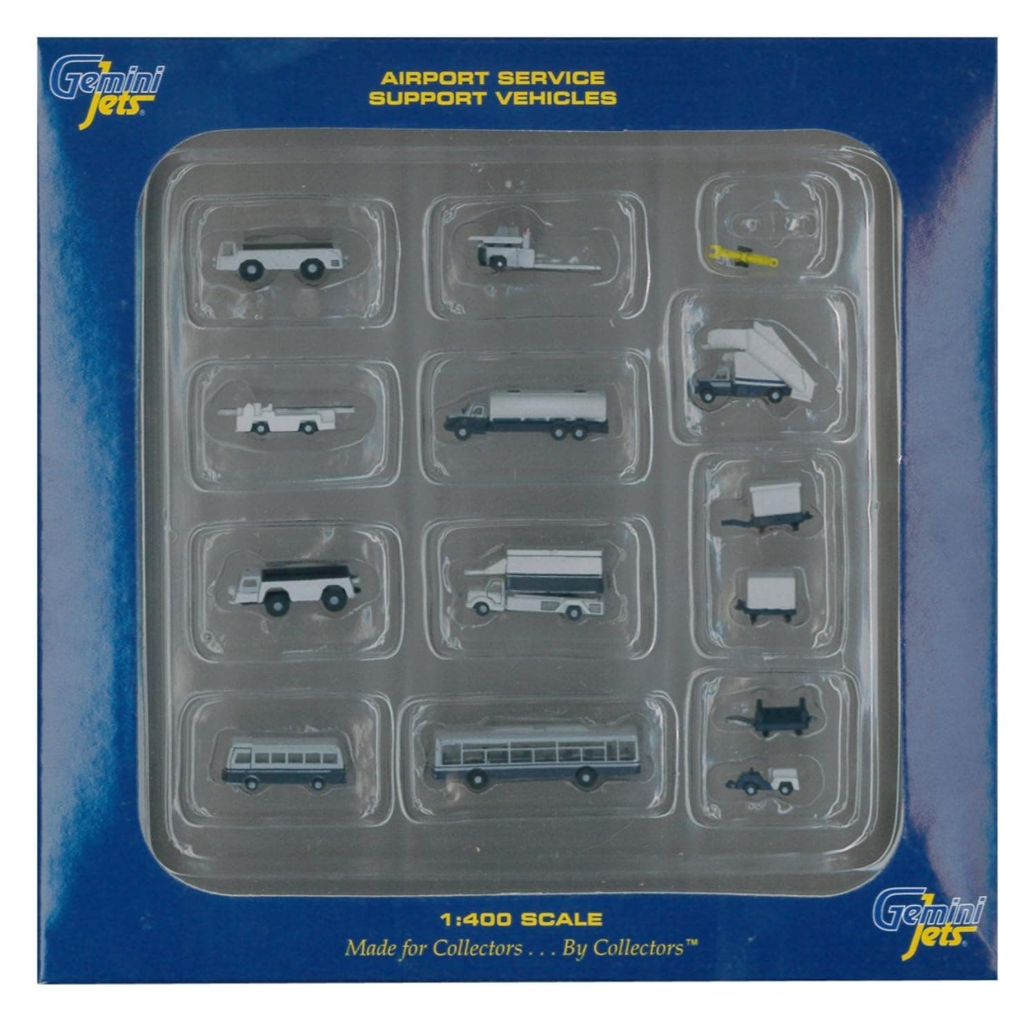 Jets Ground Airport Service Support Vehicles Accessories, 1:400 Scale, 14-Piece