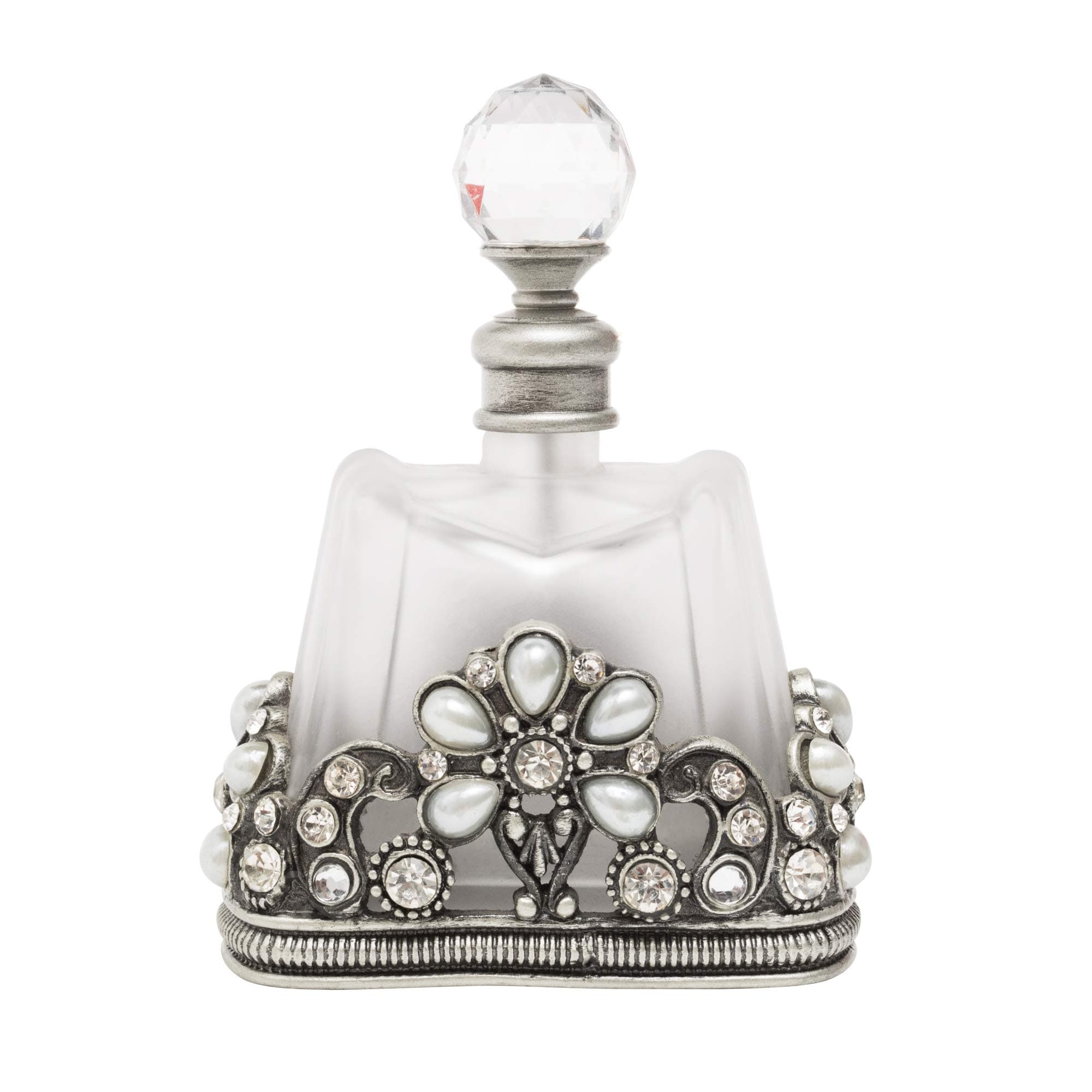 Vintage Perfume Bottle, Refillable Bottles (Crystal Frosted)