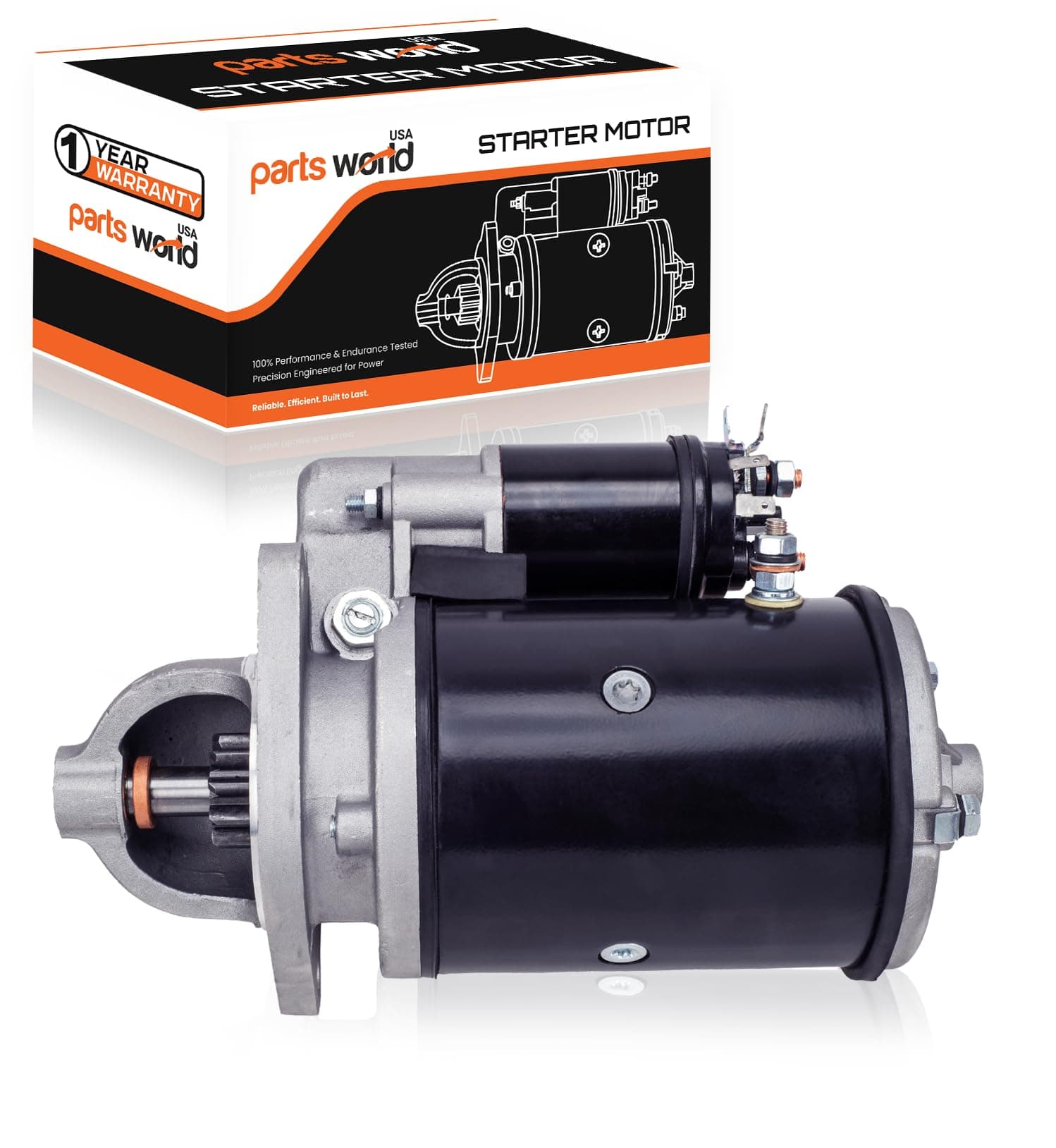 410-30044 12V Starter Compatible for Ford Farm Diesel Tractor 2000 3000 4000 5000, Case Loader Backhoe, New Holland Diesel, Ford Industrial,Lester 16608, Case K919752, LRS00212-1 Year Support