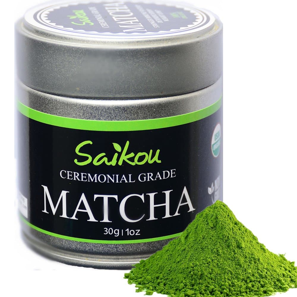 Japanese Matcha Green Tea Powder - Authentic Organic Ceremonial Grade 1st Harvest Highest Quality - Antioxidants From Japan - Perfect for Tea Ceremonies - 1oz Tin
