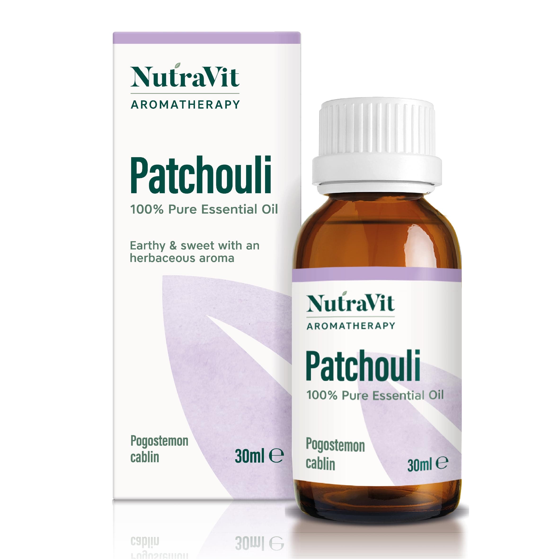 NutraVitSri Lankan Patchouli Oil | 100% Pure Essential Oil - 30ml - Theraputic Grade Aromatherapy Oil - Diffuser, Humidifier | for Dry Skin, Hair Growth & Uplift Energy