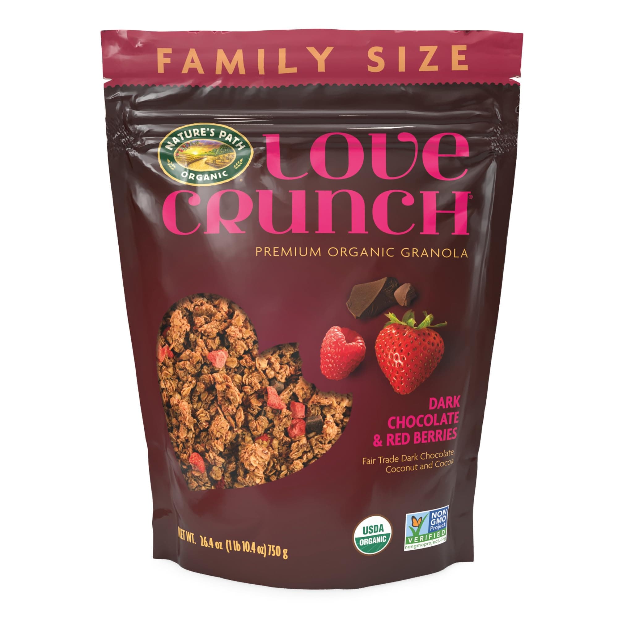 Nature's Path Love Crunch Dark Chocolate and Red Berries Granola (26.4 oz.)