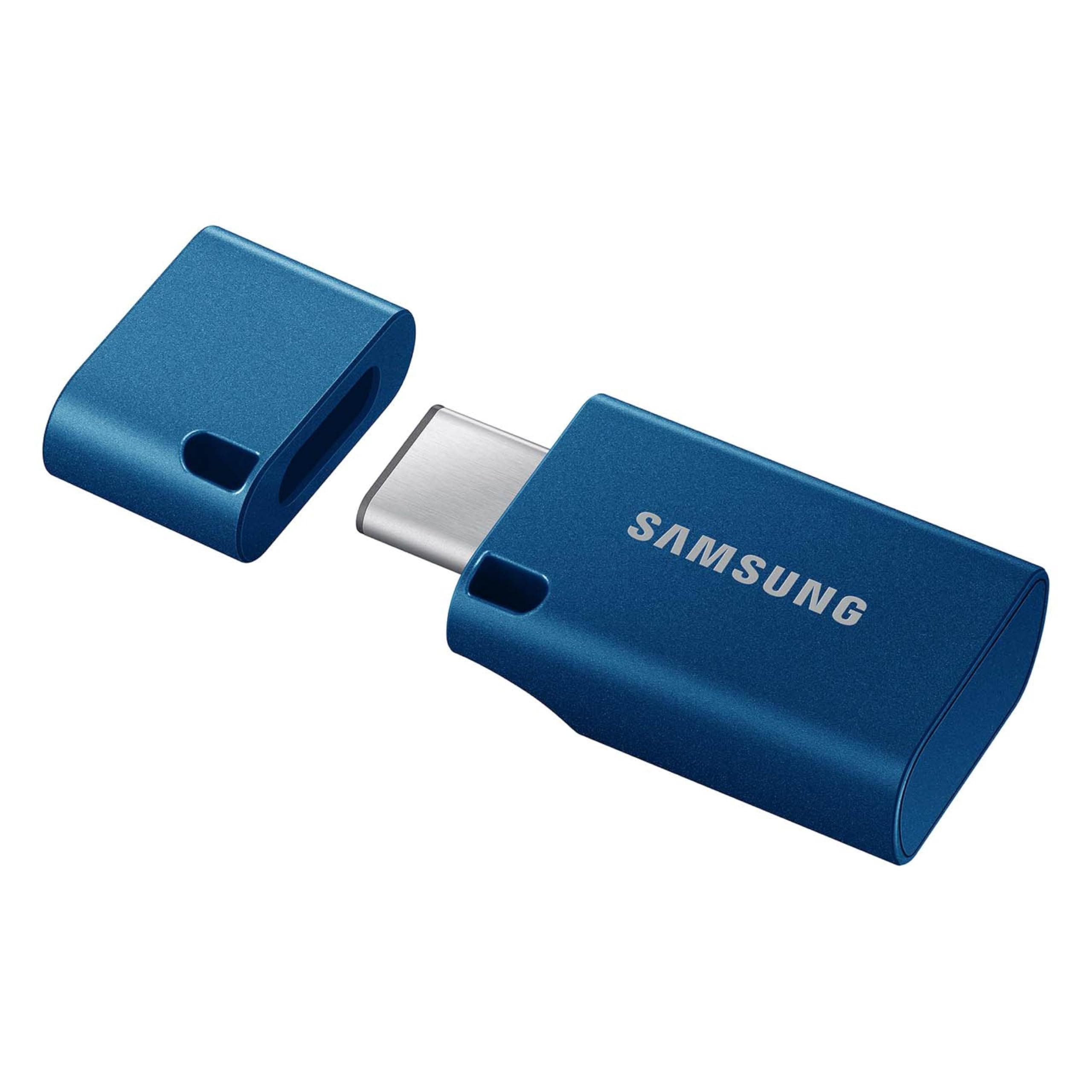 Samsung Type-C USB Flash Drive, 512GB, Transfers 4GB Files in 11 Secs w/Up to 400MB/s USB 3.2 Gen 1 Read Speeds, Compatible w/USB 3.0/2.0, Waterproof, 2022, Blue, MUF-512DA/AM