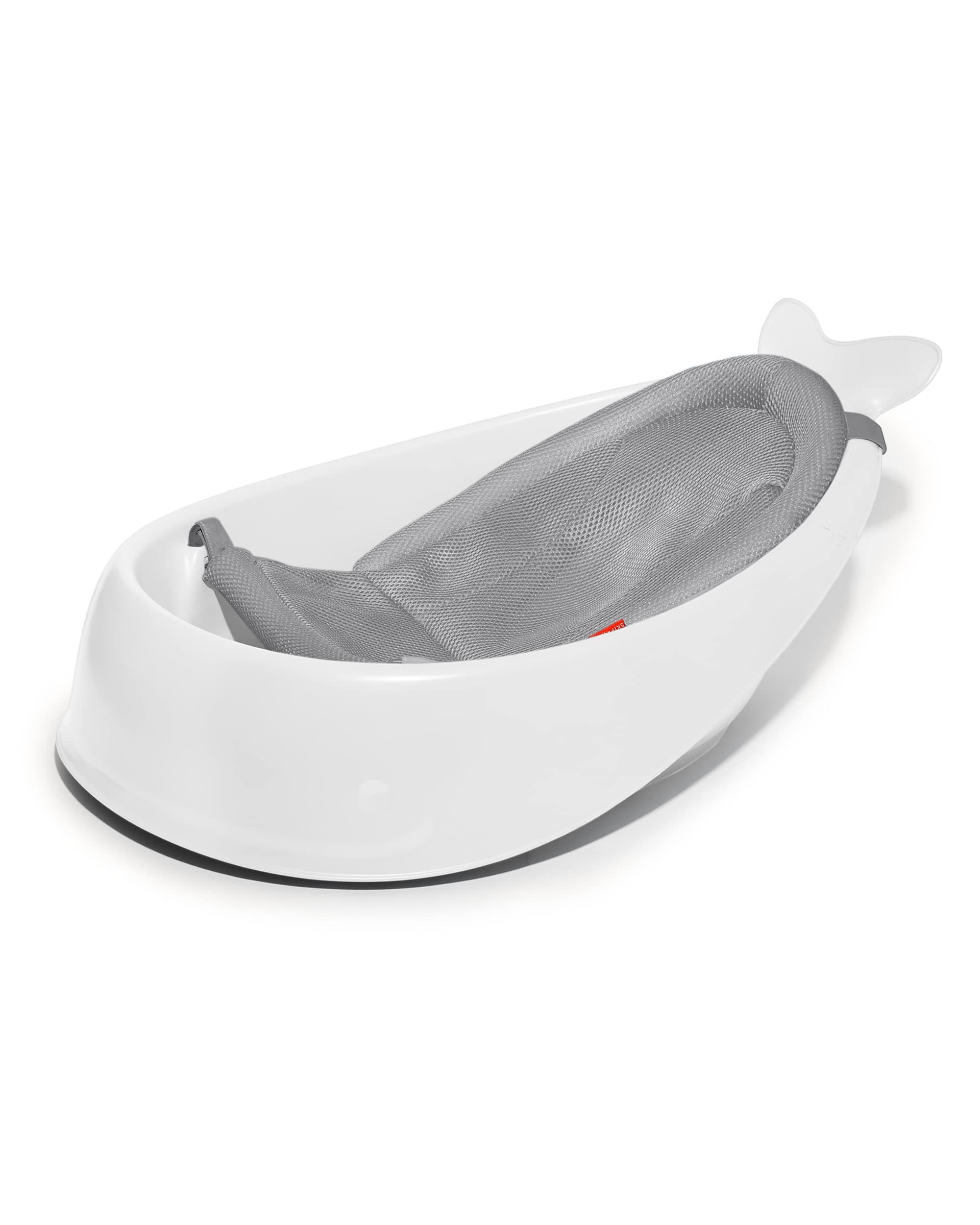 Bath Tub - Moby Smart Sling 3-Stage Tub, PVC-Free, Phthalate-Free, Non Slip Bath Tub for New Born with Drain Plug (Birth to 11Kg, White Color) (9P466810)
