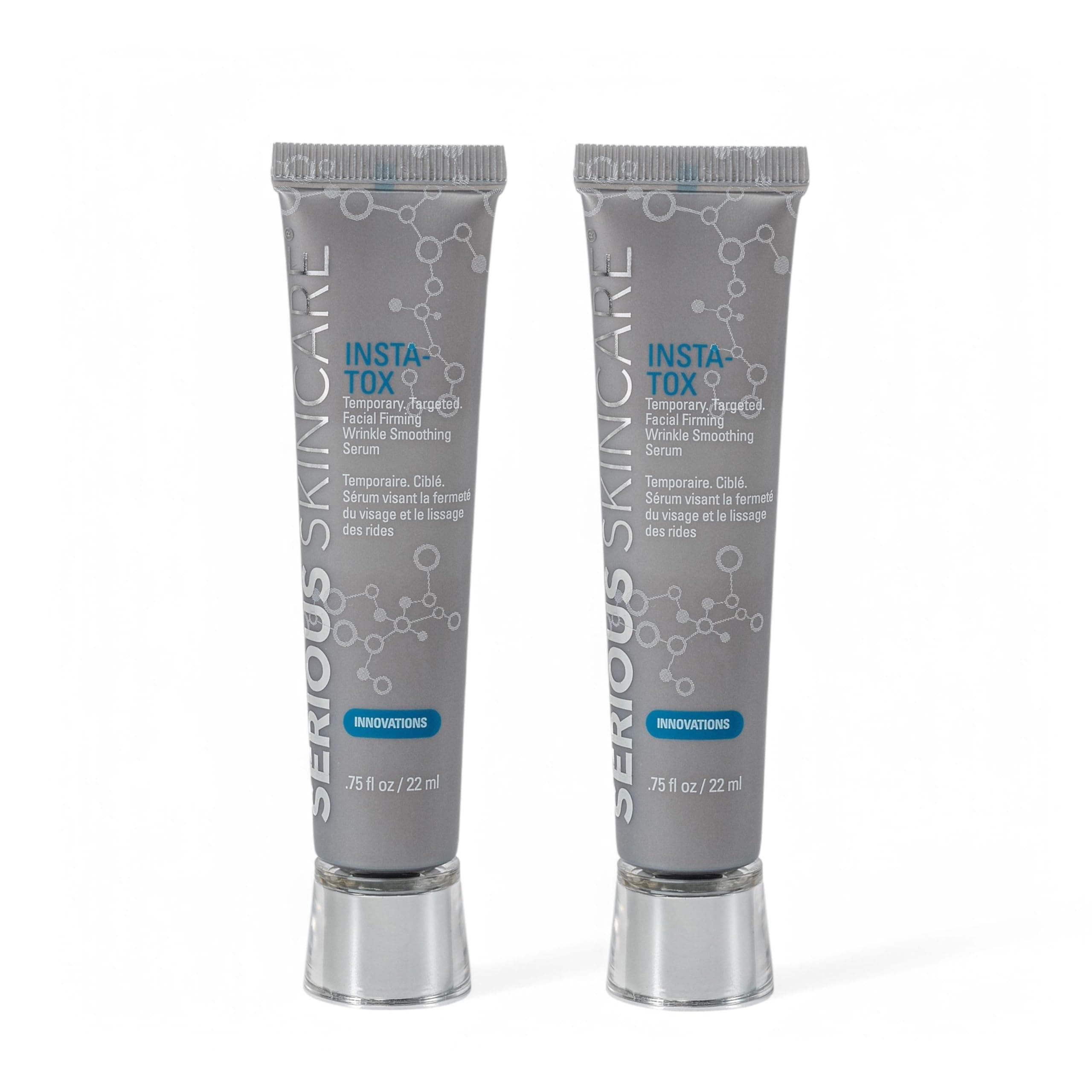 - Serious Skincare INSTA-TOX Instant Wrinkle Smoothing Serum - Facial Filler Improves Appearance of Lines, Pores & Deep Wrinkles - Temporary Skin Tightener - Face Firming - .75 Fl Oz (2Pack)