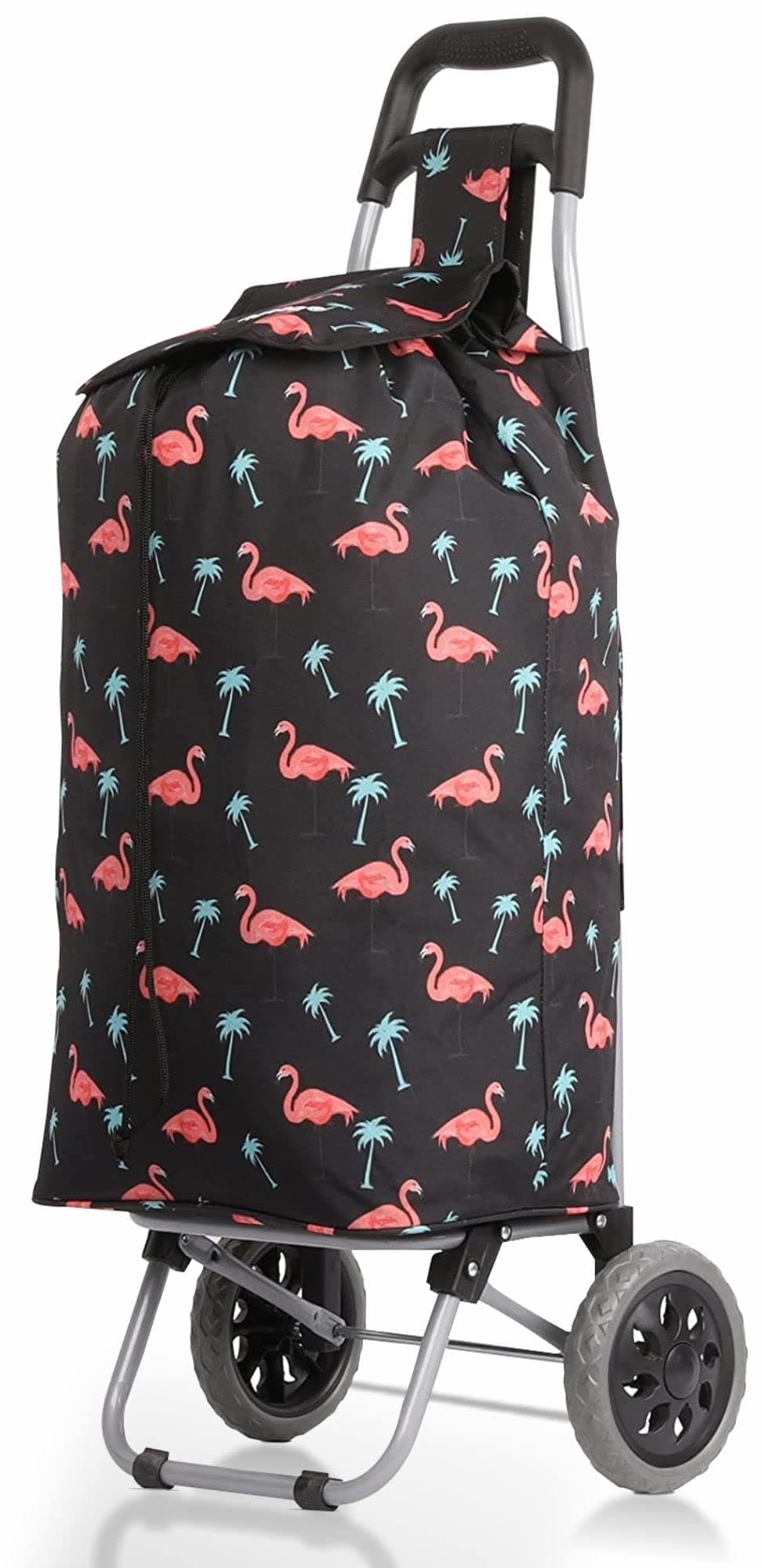 57Ltr Lightweight Foldable Shopping Trolley Bag 2024 model, Hard Wearing Push/Pull Cart for Easy Storage With 1 Year Guarantee