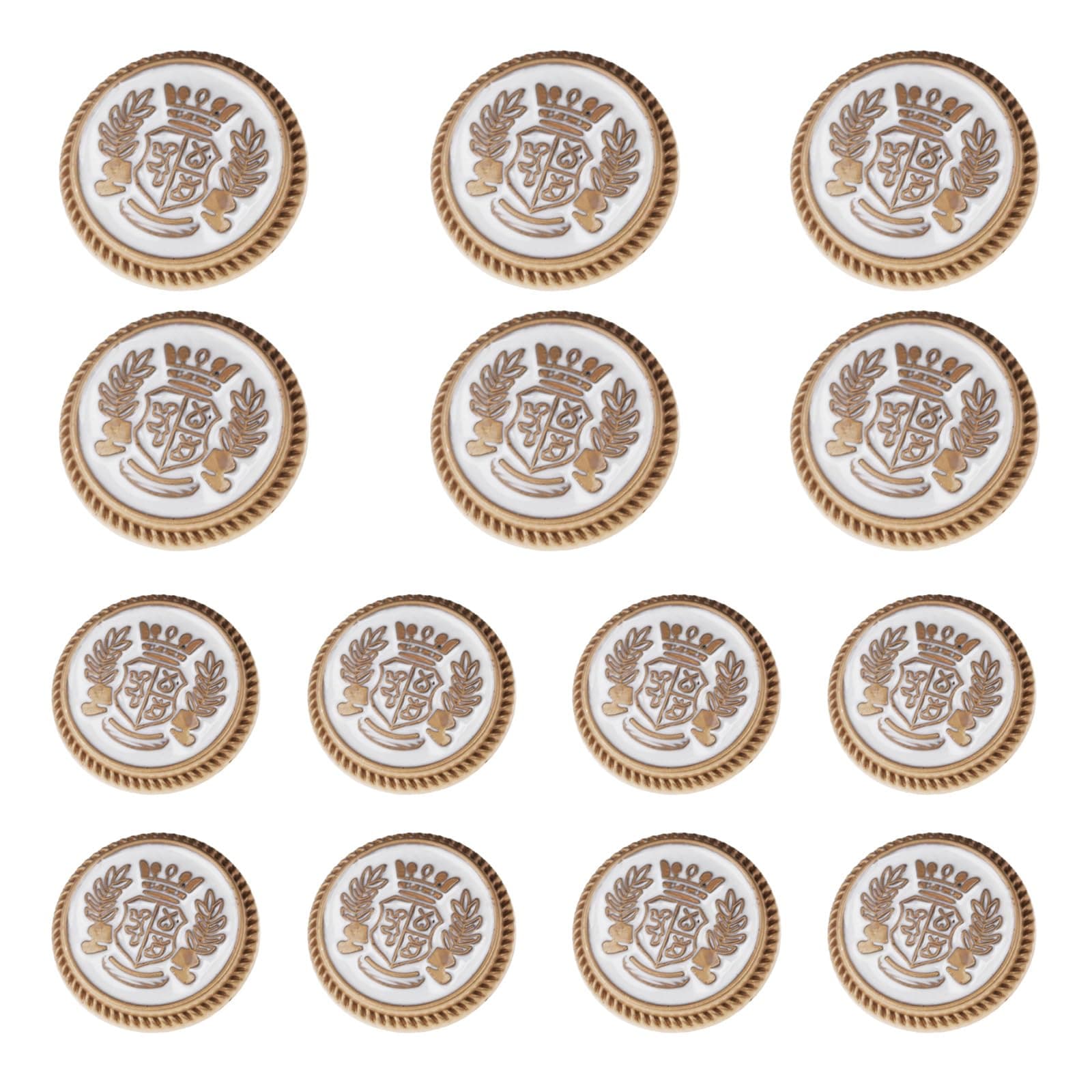 14 Pieces Gold Metal Blazer Button Set 23mm 18mm Blazer Buttons Men Metal Suit Buttons for Men Gold Buttons for Blazer,Suits,Sport Coat,Uniform,Jacket