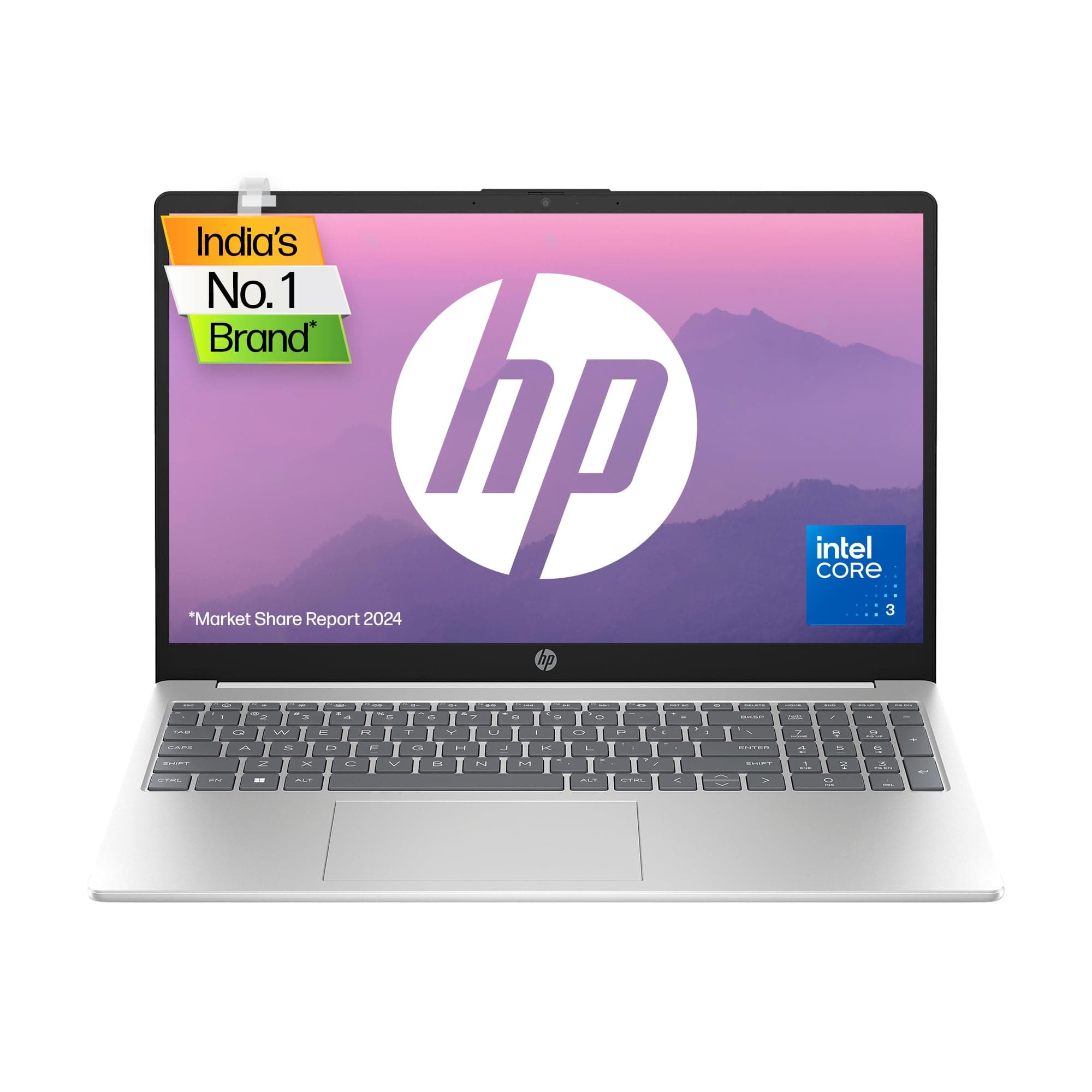 Laptop 15, Intel® Core™ 3 100U,15.6-inch(39.6 cm),FHD,Anti-Glare,8GB DDR4,512GB SSD,Dual Speakers,Windows 11,Natural Silver,1.65 kg,s15-fd1095TU