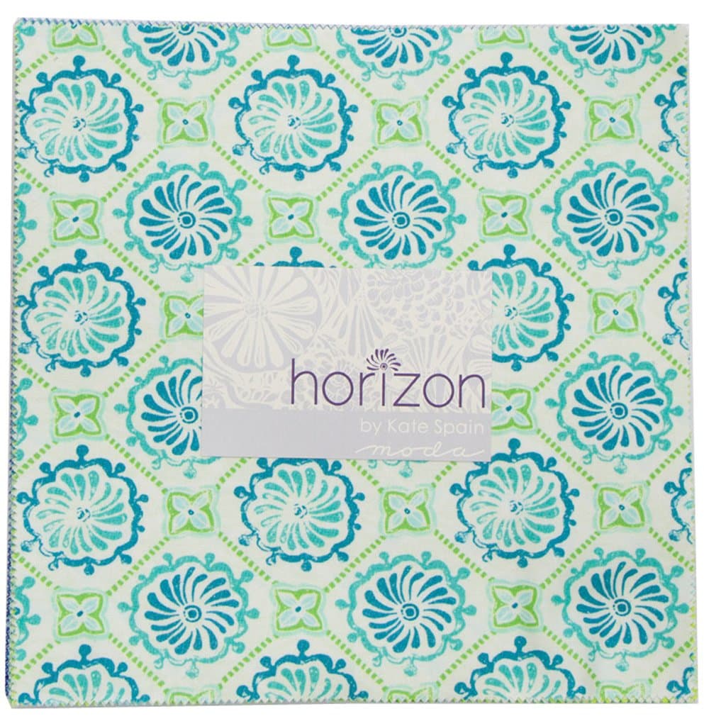 Moda Kate Spain Horizon Layer Cake, Set of 42 10x10-inch (25.4x25.4cm) Precut Cotton Fabric Squares