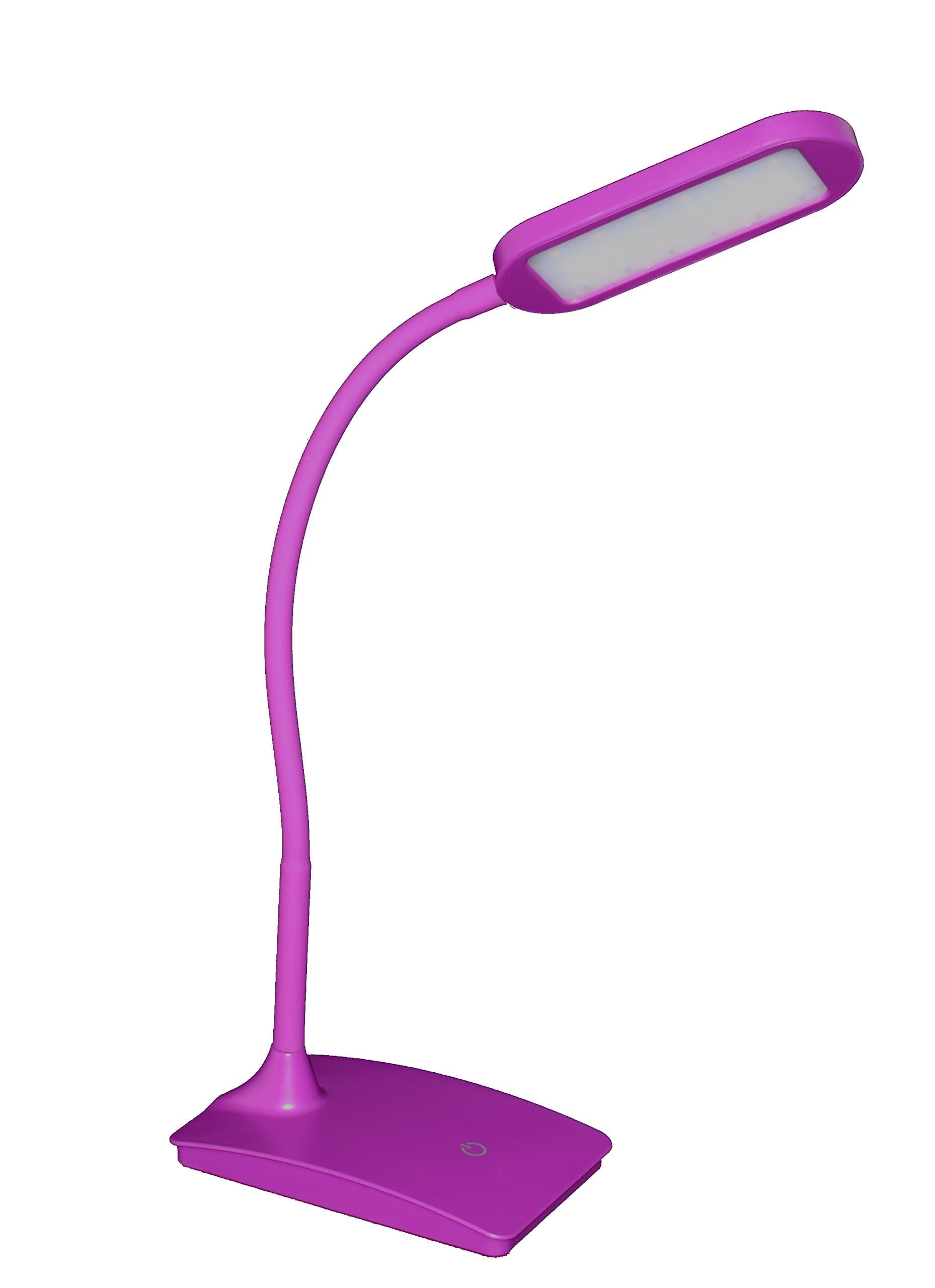 IVY-40BK The IVY LED Desk Lamp with USB Port, 3-Way Touch Switch (Purple)