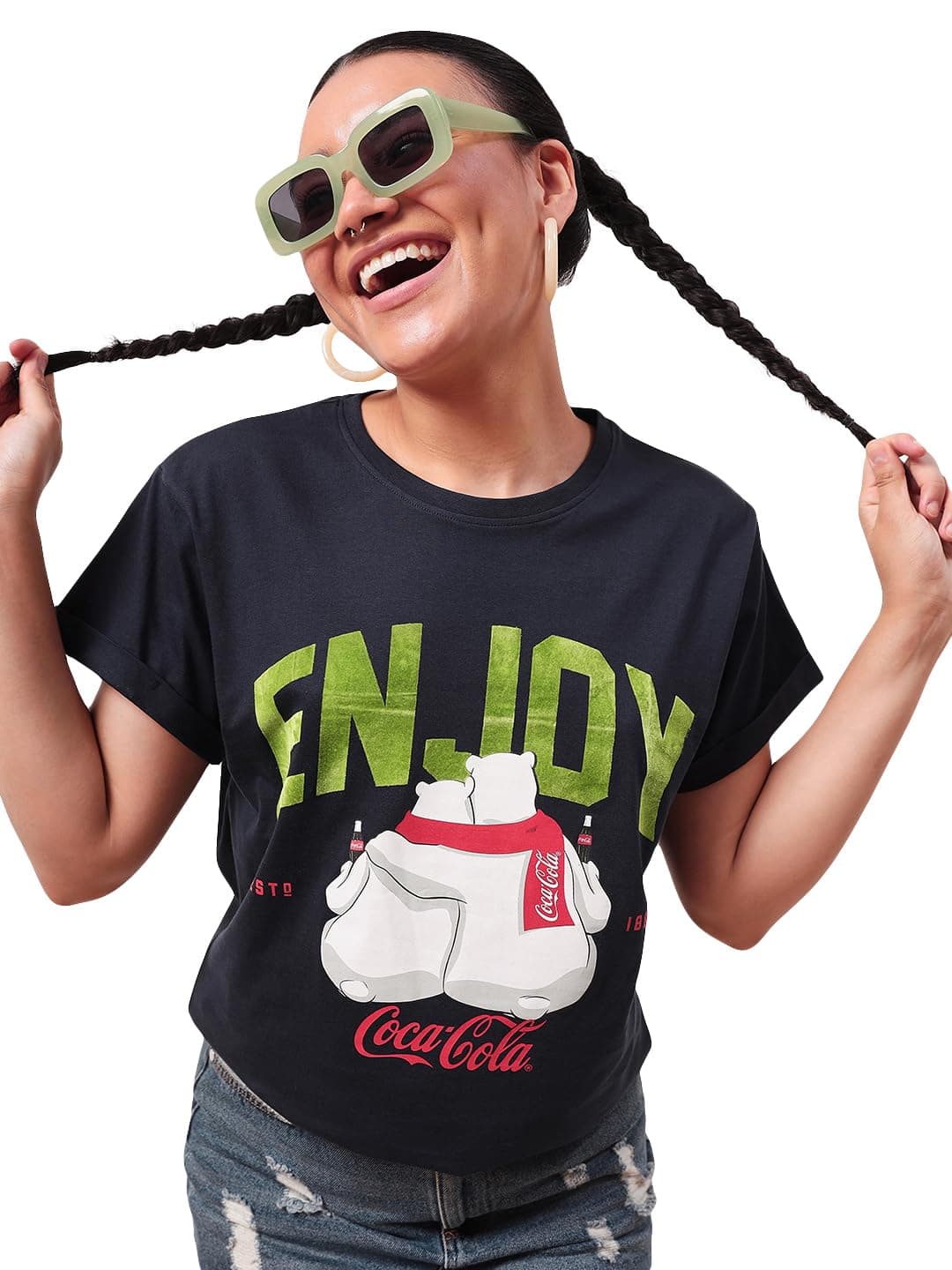 BewakoofWomen's Graphic Relaxed Fit T-Shirt