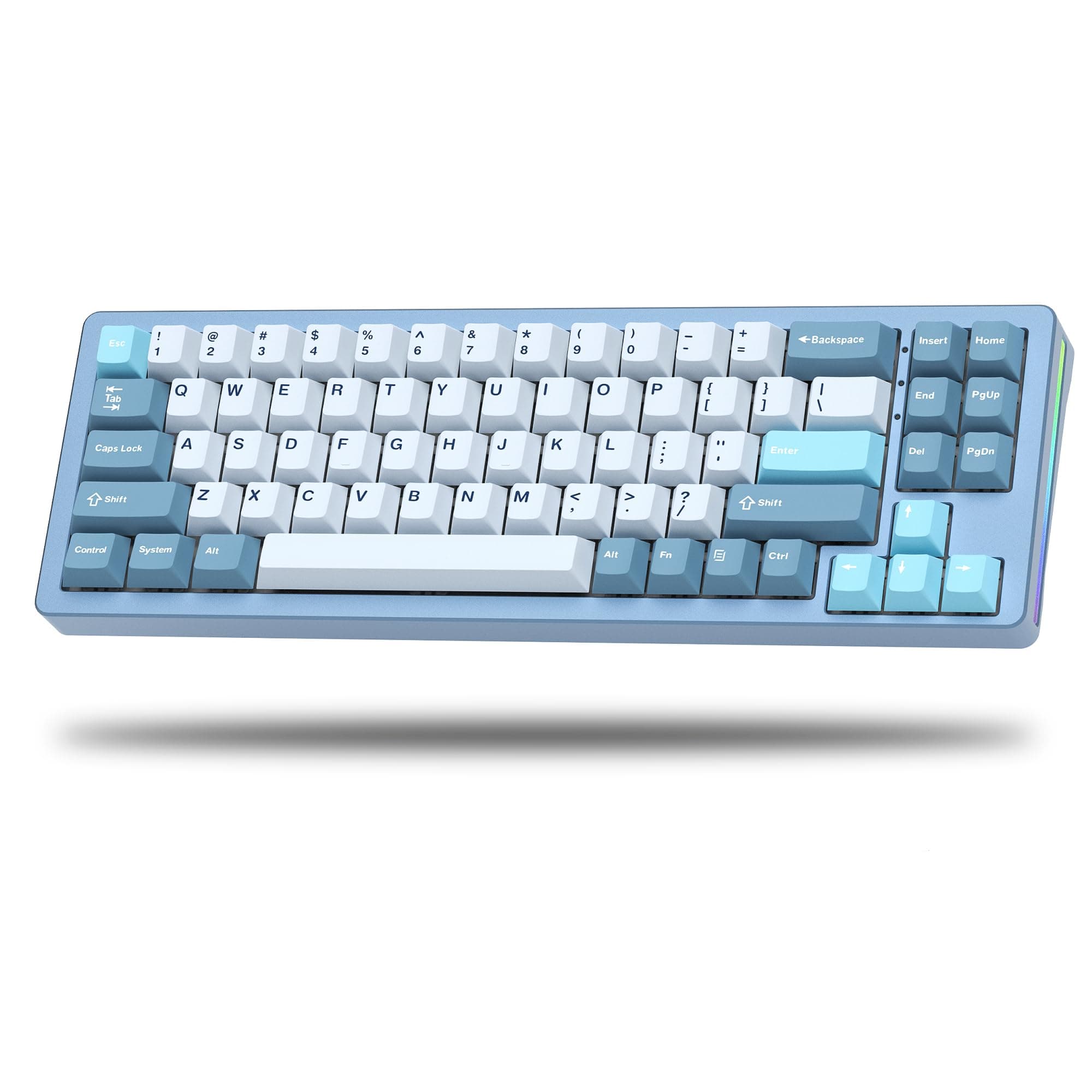 Womier SK71 75% Gaming Keyboard, Aluminum Alloy Case, Wireless Creamy Mechanical Keyboard, Bluetooth/2.4G/Wired, Hot Swappable Pre-Lubed Switches, Keyboard
