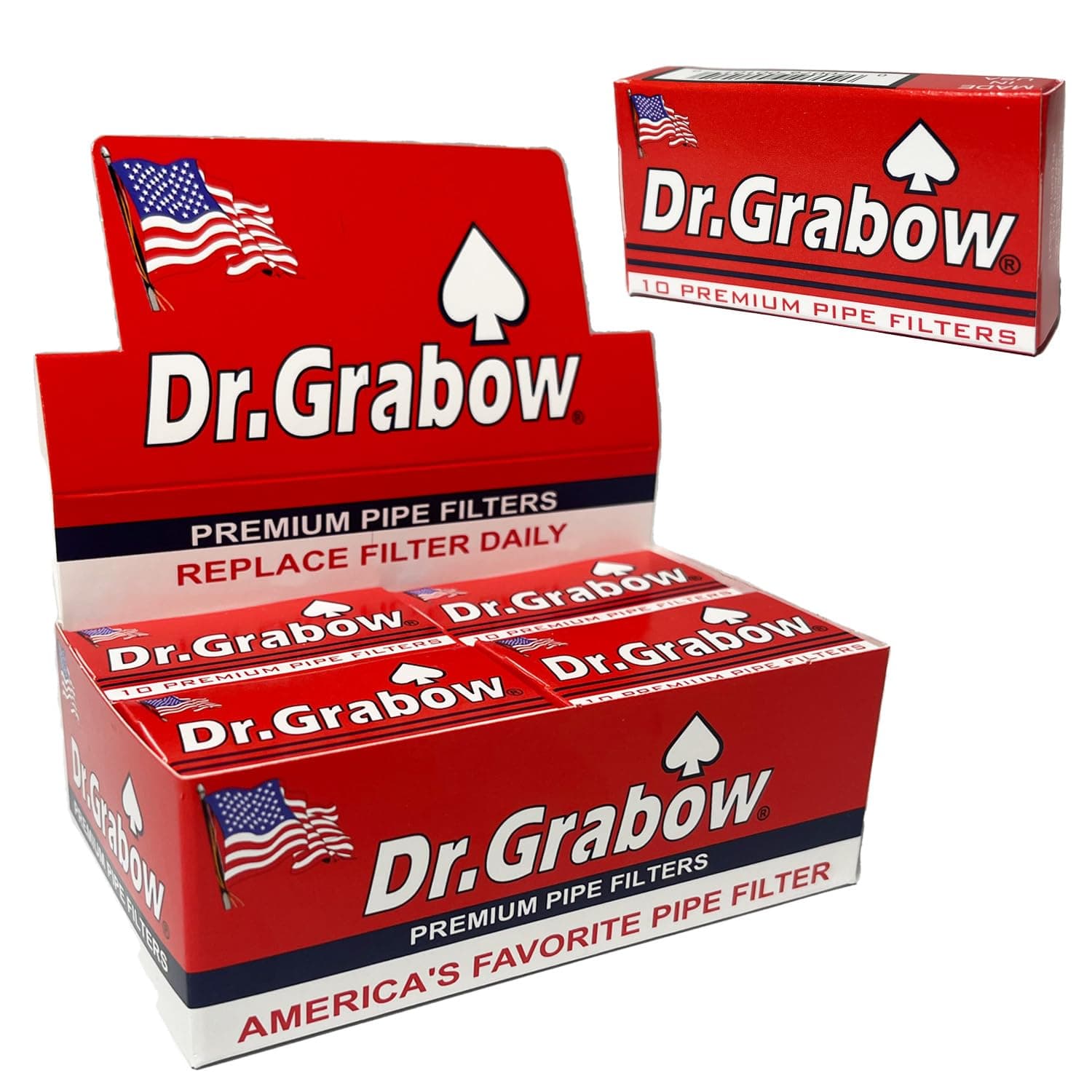 Dr Grabow Premium 6mm Pipe Filter Pack of 10