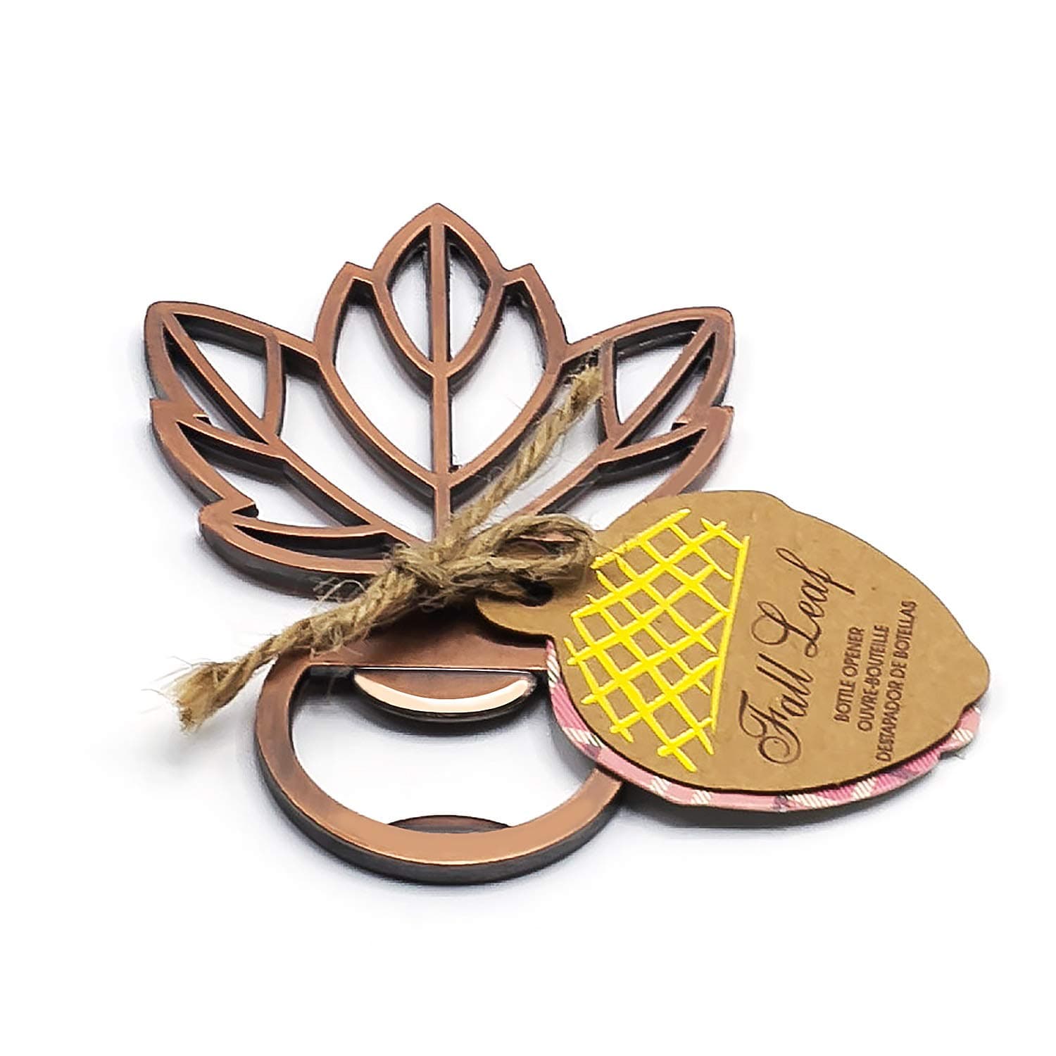 Leaf Bottle Opener Bridal Shower Fall Autumn Wedding Favor, Pack of 20
