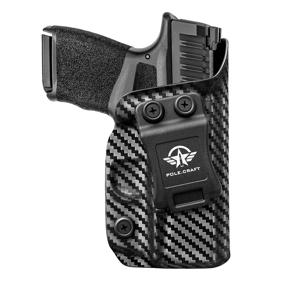 Springfield Hellcat Holster IWB Kydex Holster Custom Fit: Springfield Armory Hellcat - Inside Waistband Concealed Carry - Cover Mag-Button - Widened Entrance - No Wear, No Jitter