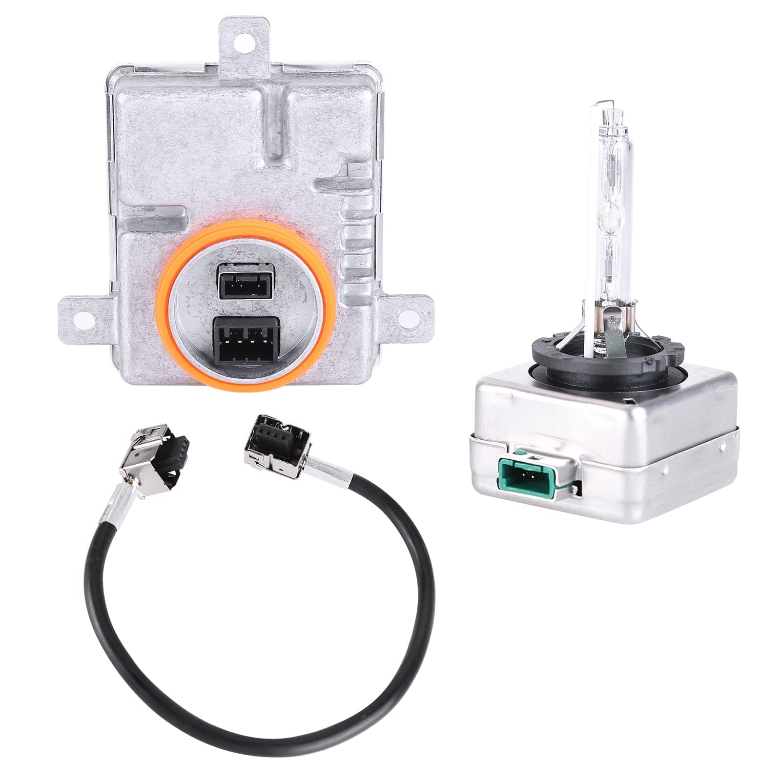 Xenon HID Ballast Headlight Control Unit with D3S Bulb - Compatible with Chrysler 300, Replace 68170821AA W003T21971 8K0941597 - Computer Headlight Ballast D3S 35W L0000D3S Headlamp Bulb