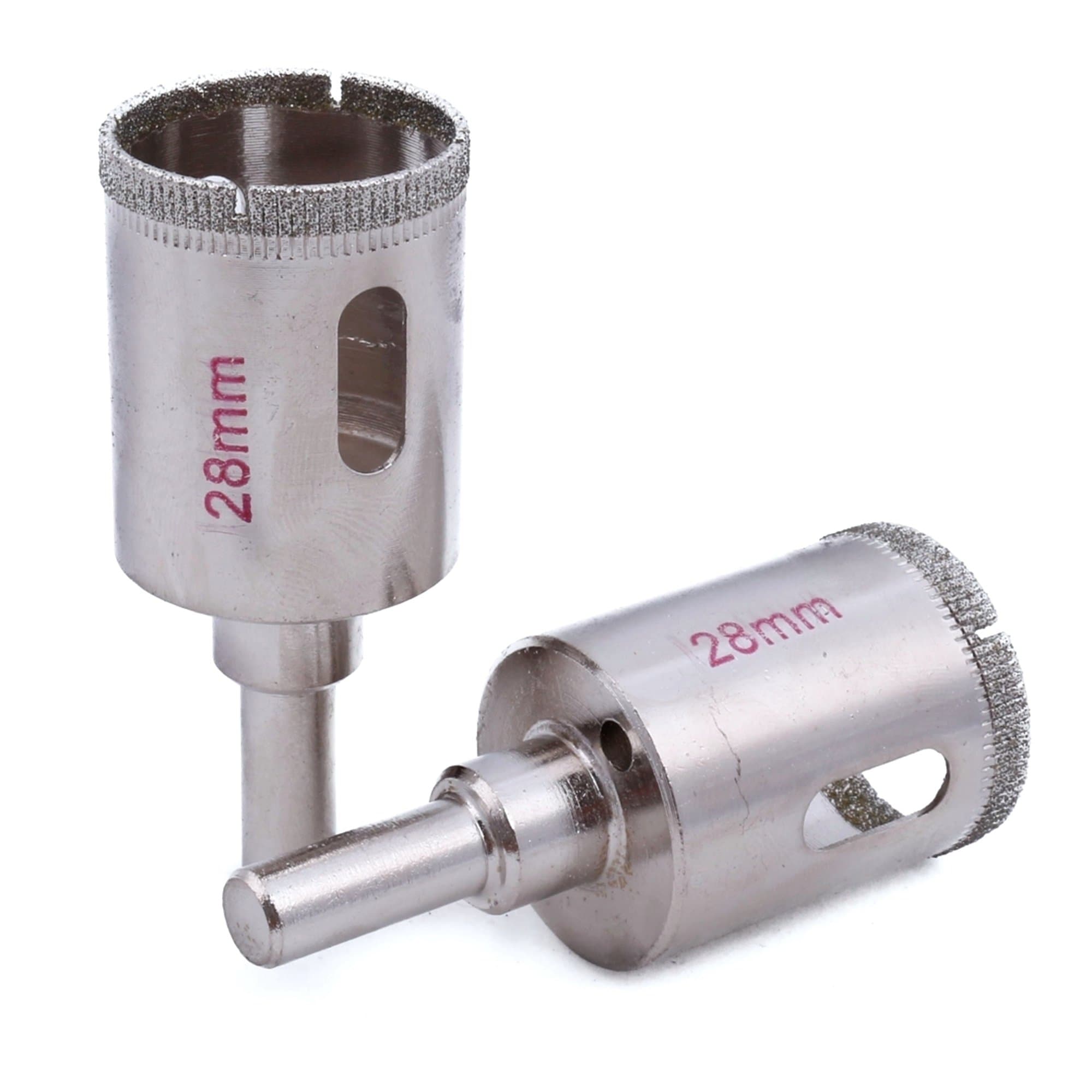 JINGLING2Pcs 28 mm Diamond Hole Saws Granite Drill Bit Coated Masonry Tools for Stone