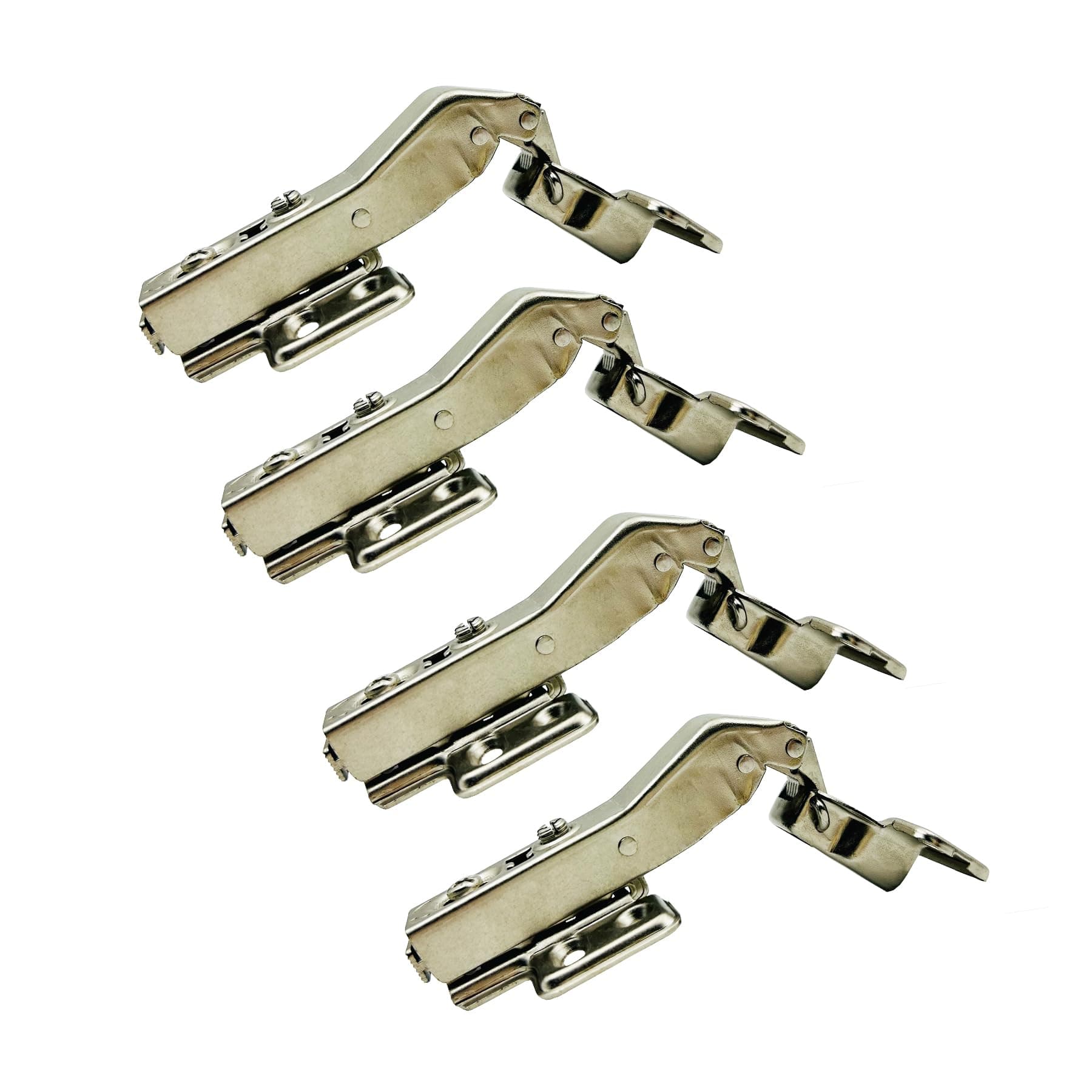 LIKERAINY 45 Degree Hinge 35mm with Hydraulic Damper for Special Corner Door Soft Closing Hinges for Cabinet Cupboard Wardrobe Folding Angular Doors Pack of 4
