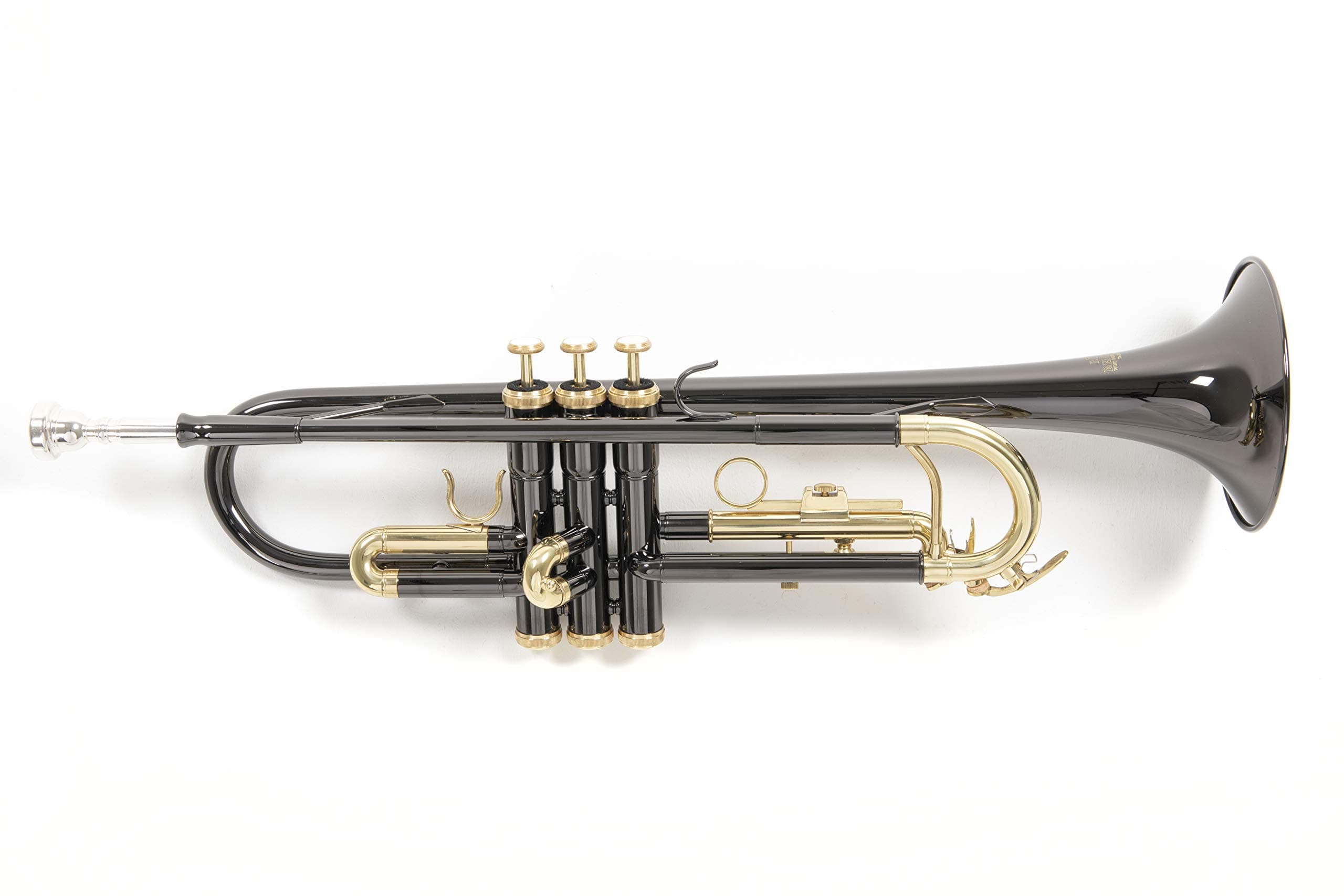 Roy Benson Bb Trumpet MOD.TR-101K anthracite laquered finish, incl. light rectangular case, Yellow,Gold (RB701052)