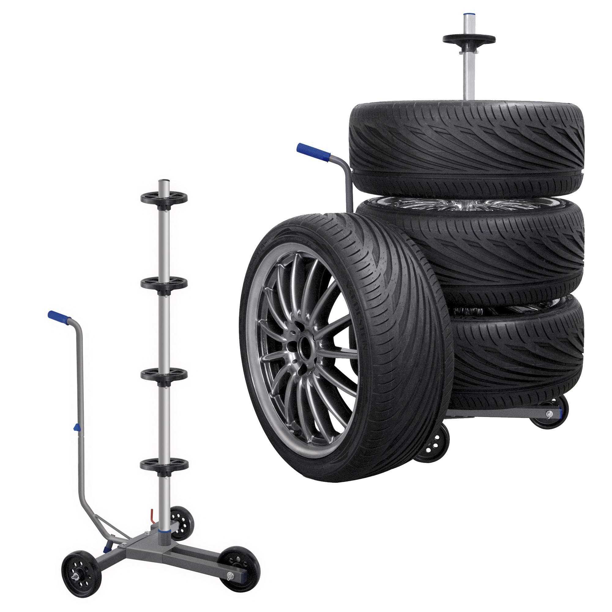 AUTONIK 113310 Rim tree wagon, up to 225 mm tire width, mobile , Color assorted