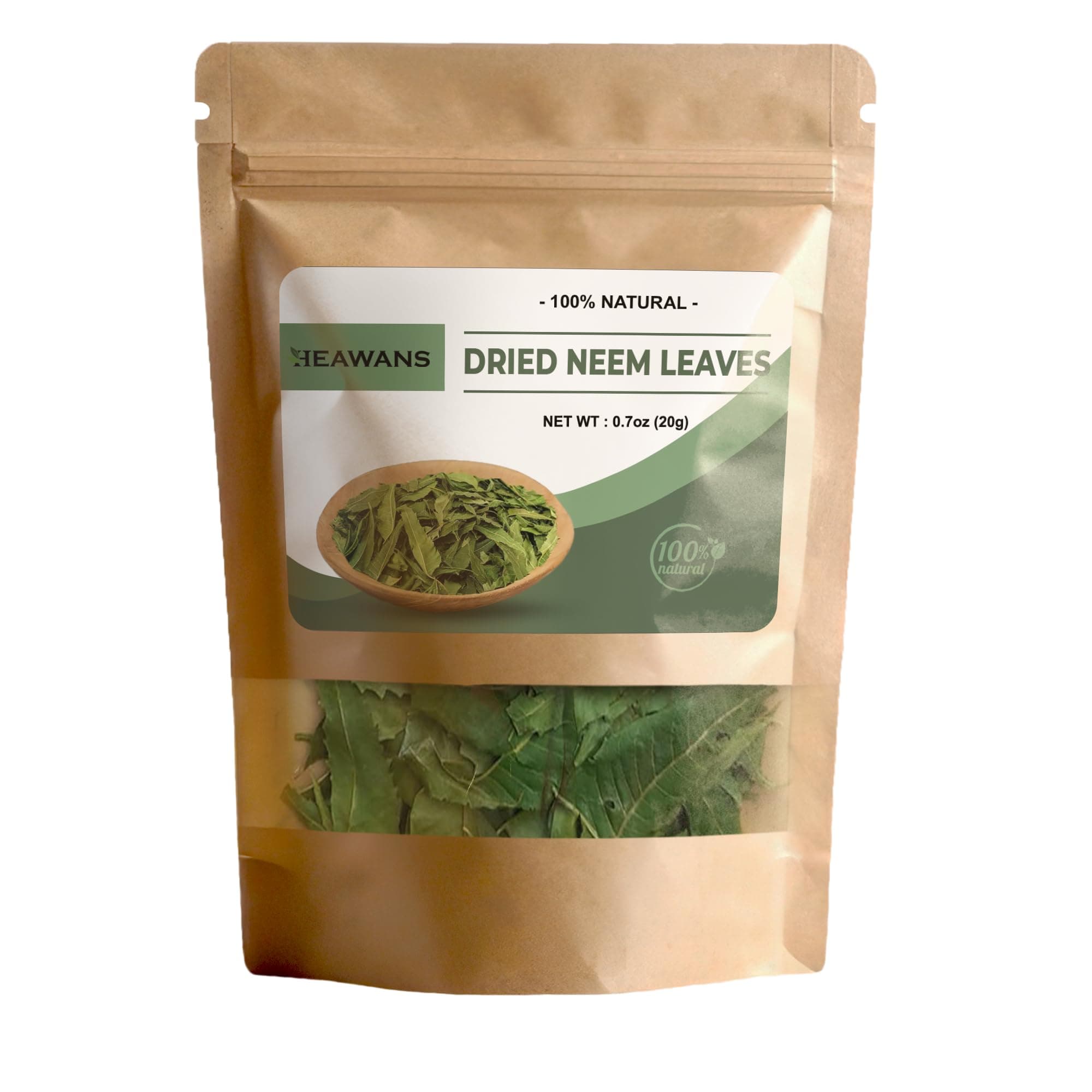 Heawans Naturally Grown Dried neem Leaves Whole (0.7 oz)