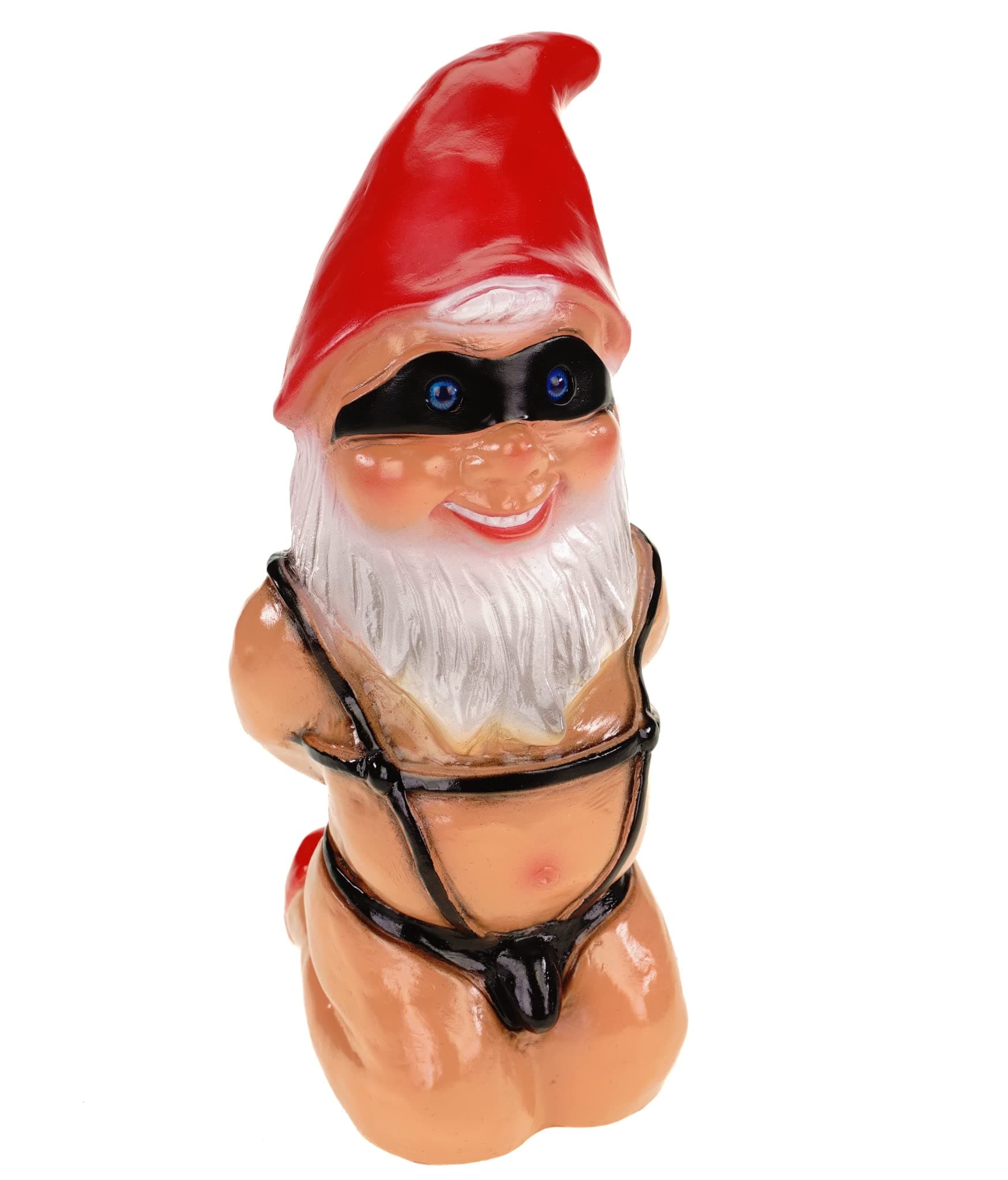 Garden Gnome Figurine Unbreakable PVC Dwarf Slave Made in Germany