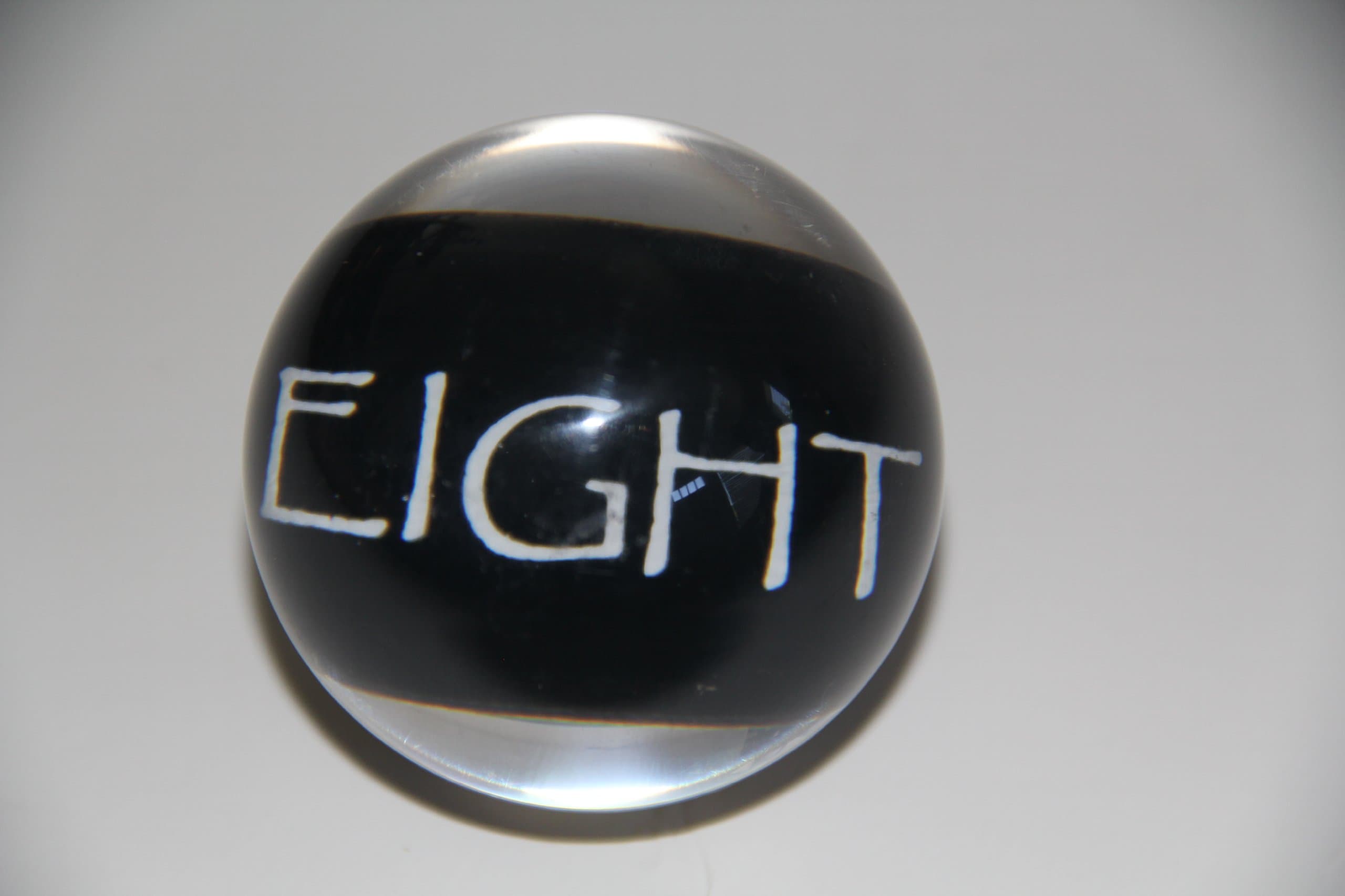 Epco Replacement Ball #8 Clear-Hobbit Style Billiard or Pool Set, 4.2oz, 2....