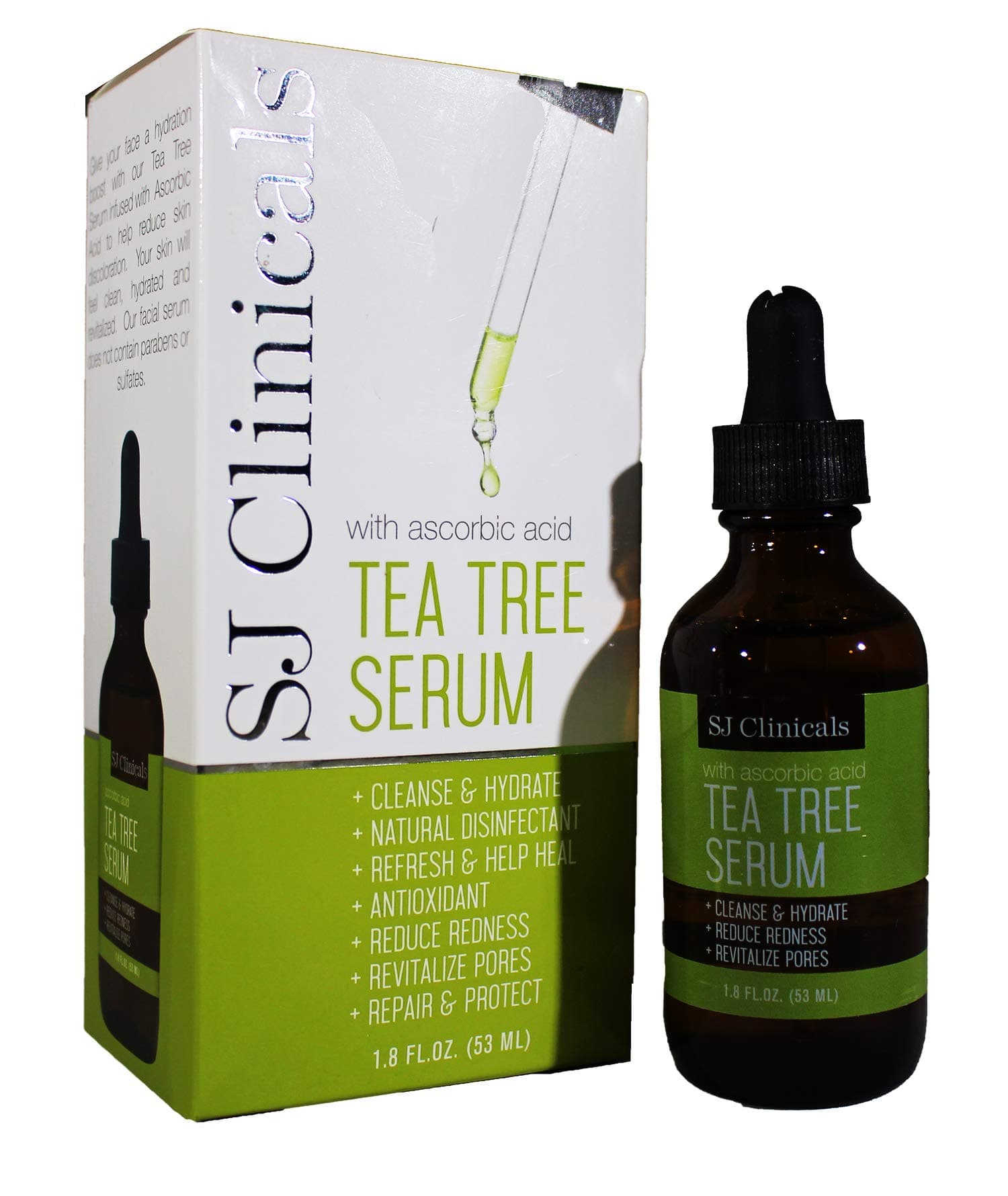 TEA TREE SERUM cleanse, hydrate, reduce redness and revitalize pores. (1.8 oz)