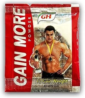 Gain More ayurvedic (10 sachets) For Muscle Gain Weight Gainers/Mass Gainers