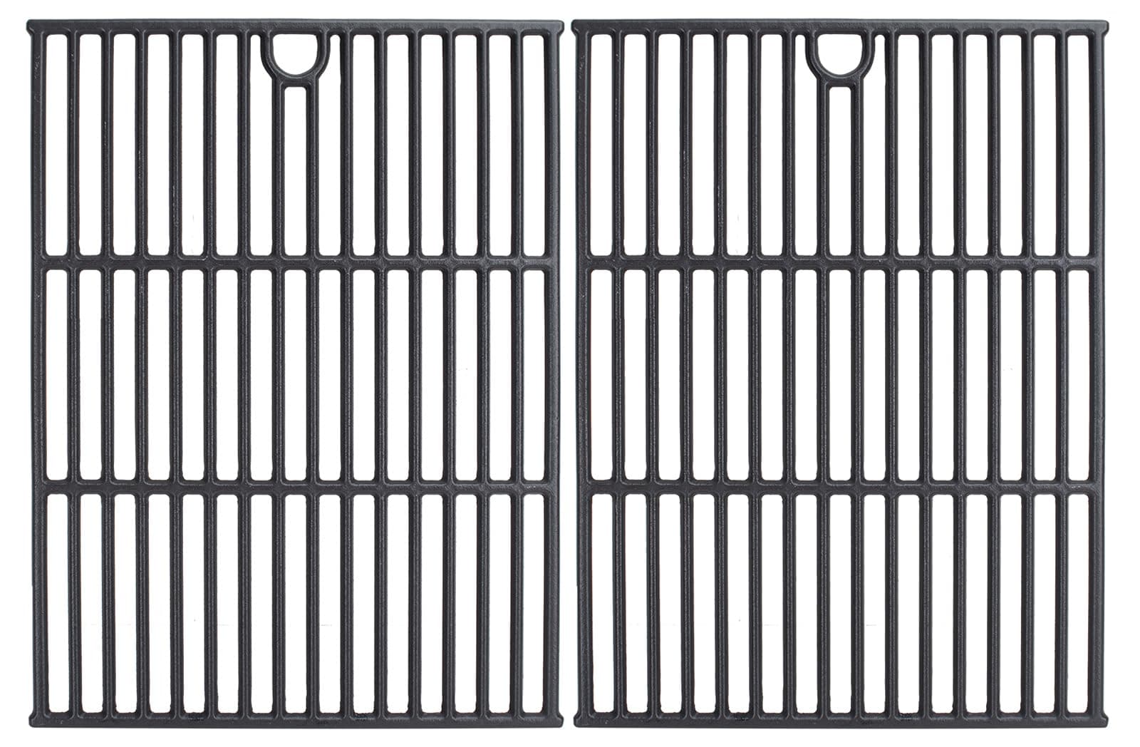soldbbq17 Inch Replacement Cast Iron Cooking Grates for Charbroil 463411512, 463411712, 463411911,Replacement for Kenmore grill grates 415.16106210, 415.16107110,2 Packs