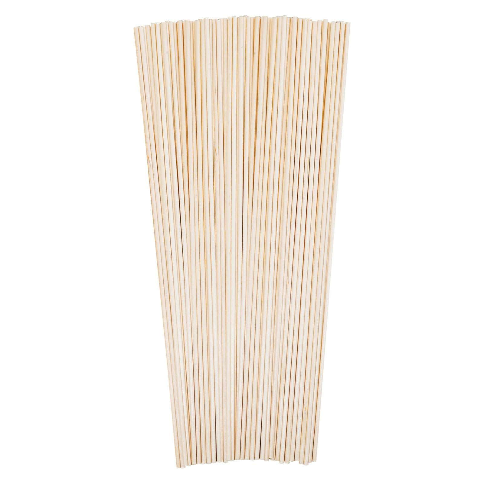 KTOJOY70PCS Dowel Rods Wood Sticks Wooden Dowel Rods - 1/8x 12 Inch Precut Dowels for Crafting, Hardwood Dowel Rod Assortment, Cake Dowels for Tiered Cakes (70, 1/8 X 12 Inch)