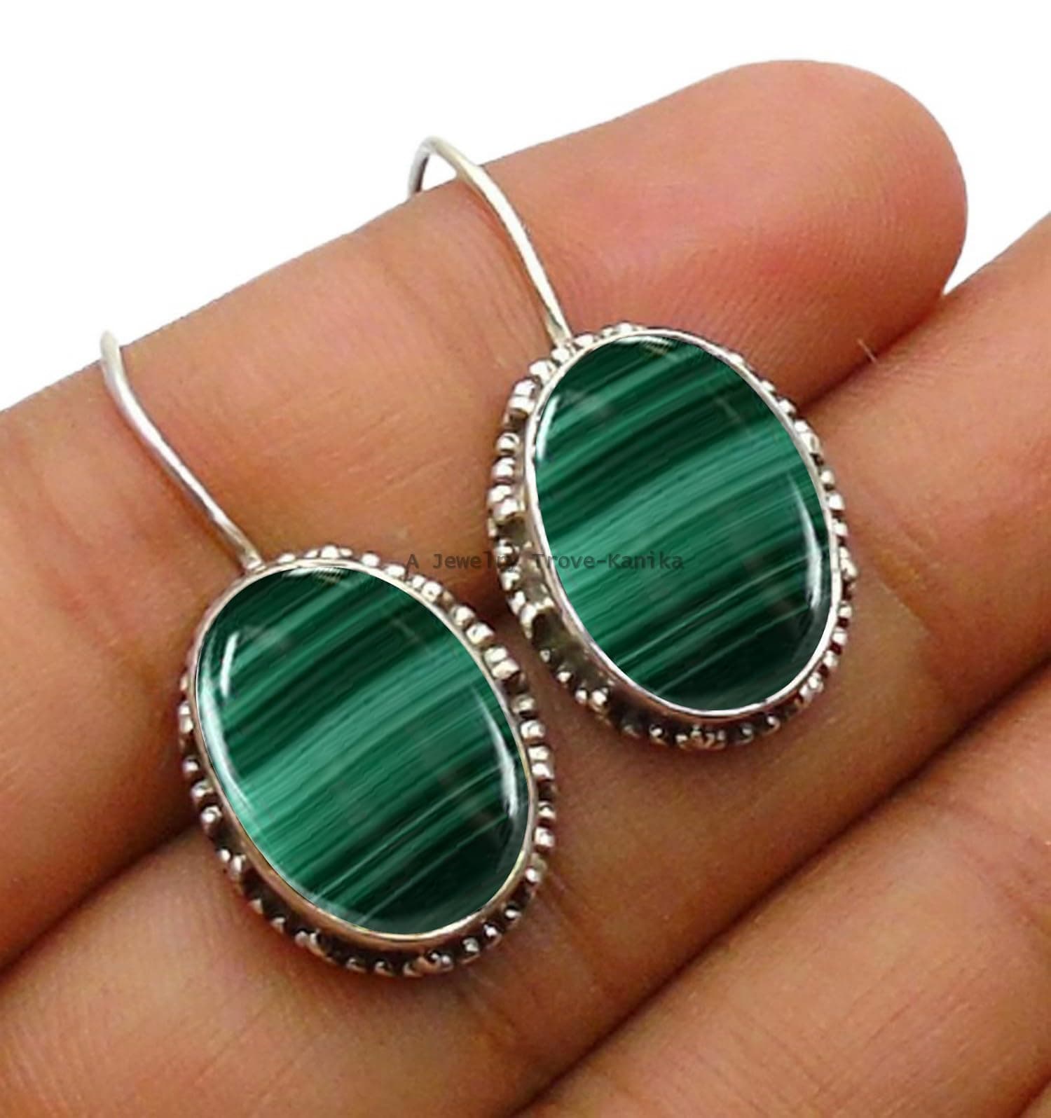 10x14MM Oval Gemstone Sterling Silver Ellipse Dangle Earrings for Women, Bezel Set Ear-Wire Earrings, Bridesmaid Earrings Mother's Day Gift (Amethyst)