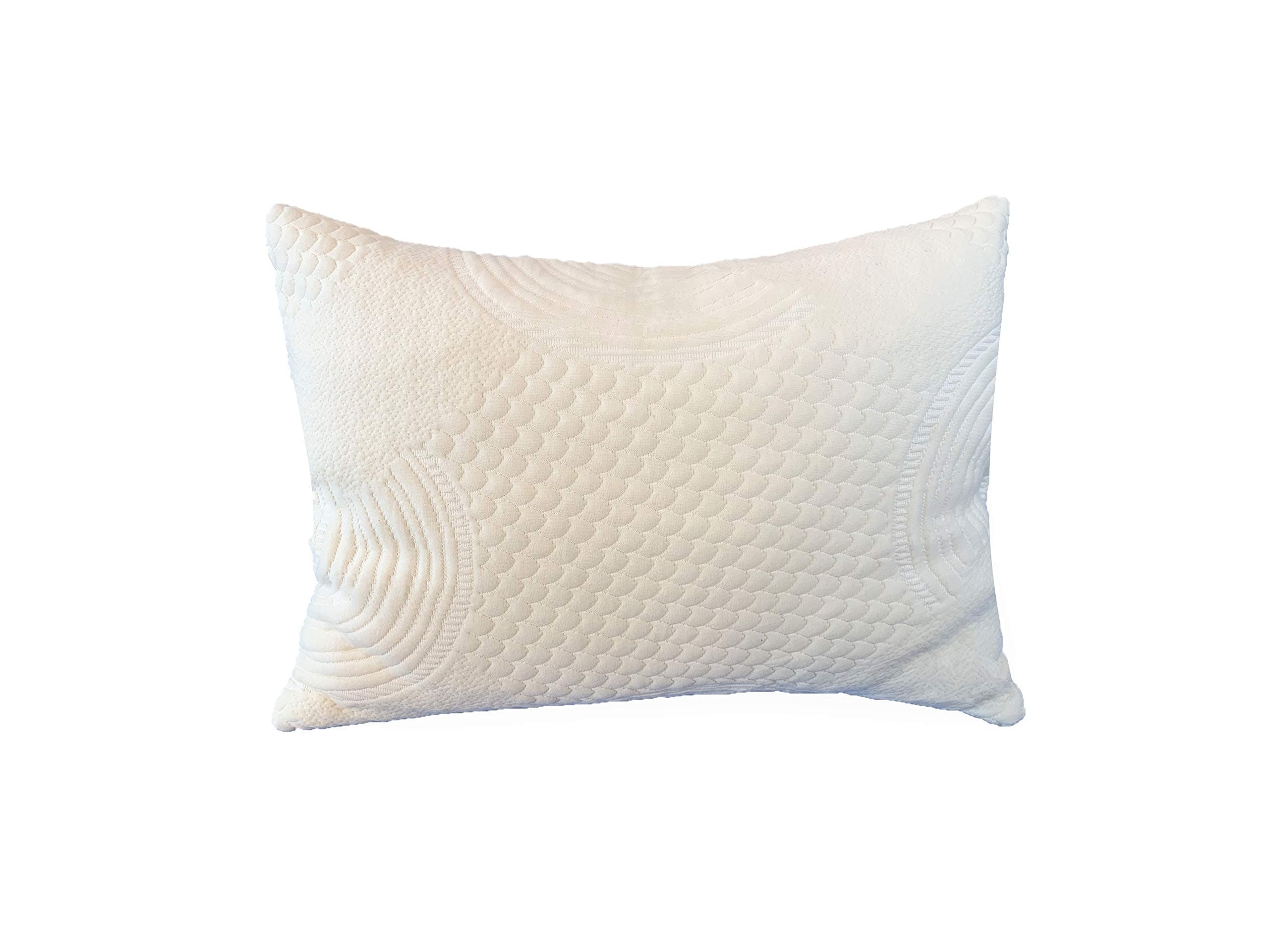 OrganicTextiles Shredded Latex Pillow, King Size, GOLS & GOTS Certified Organic, Luxurious Organic Cotton Cover, Micro Cushion, Adjustable Loft, Head Comfort & Neck Support, Stomach-Size Sleepers