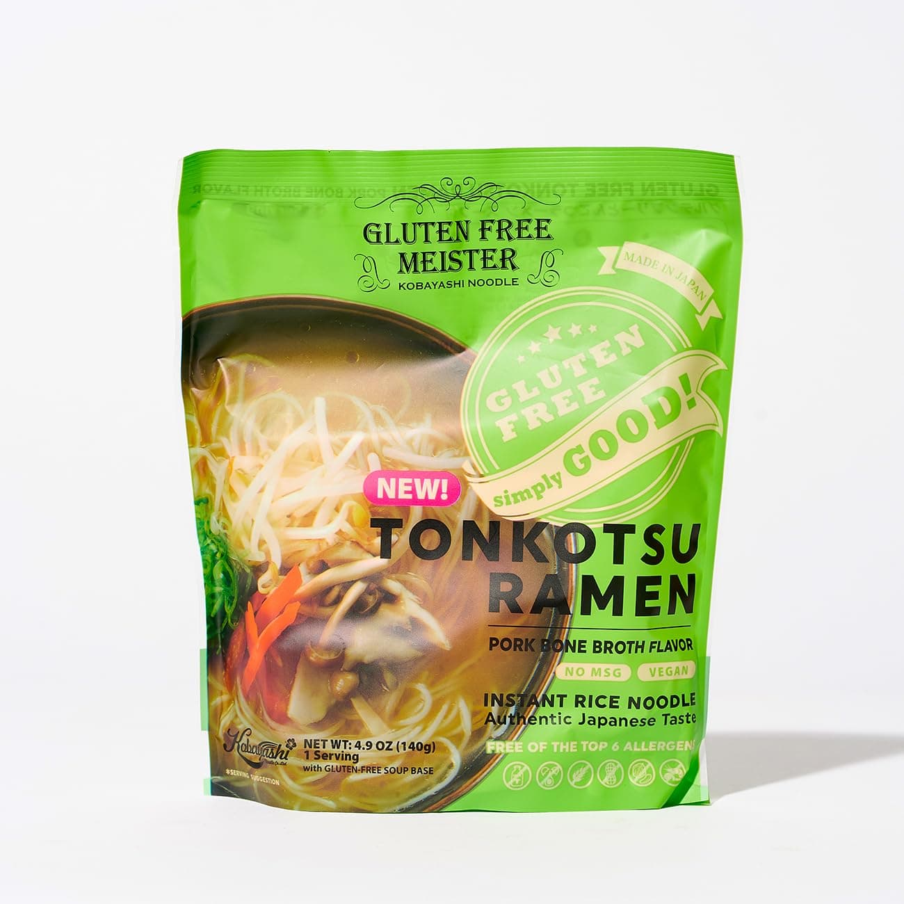 Japanese Tonkotsu Ramen 6pk (Vegetarian)