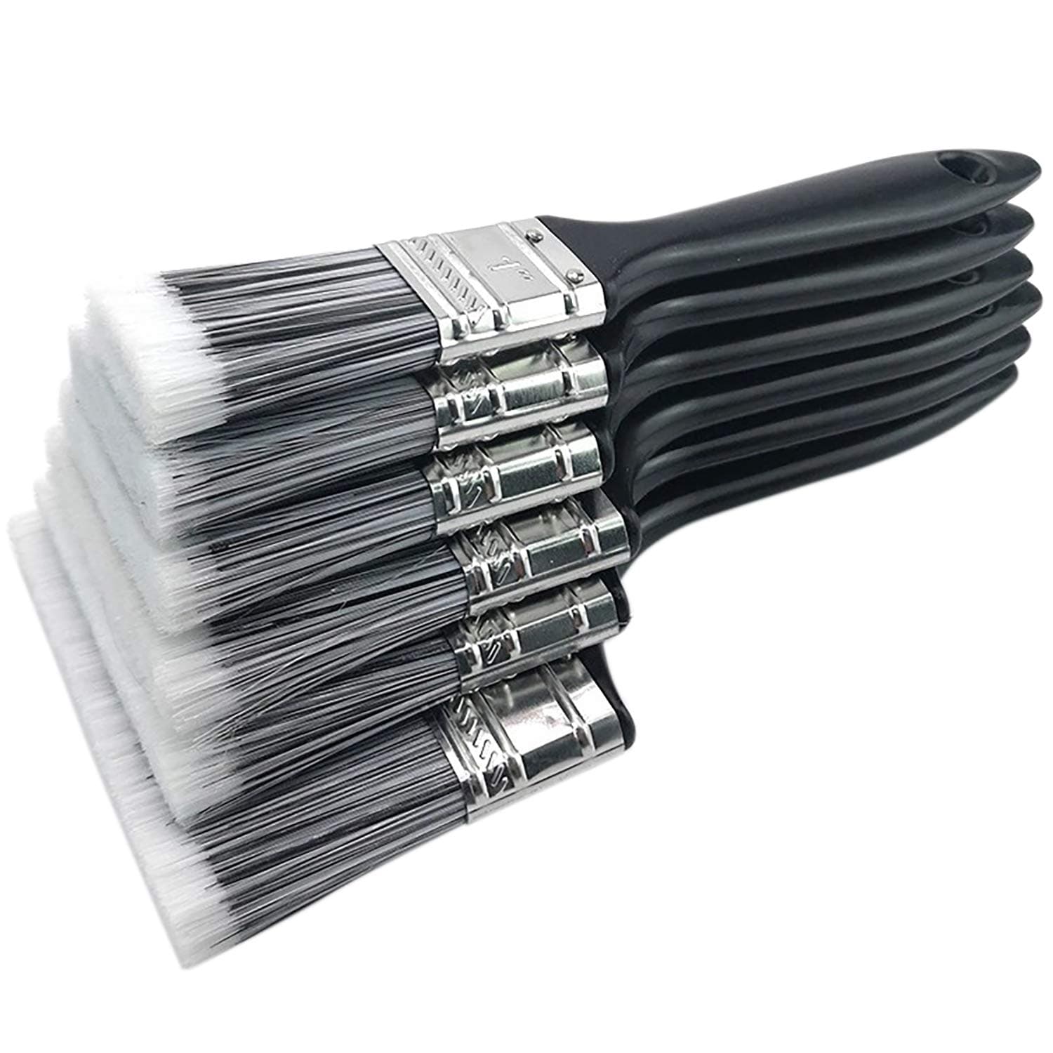Paintbrush 6 Piece Set Fence Paint Brushes Home Painting DIY Decorating Painting Bristles Brush