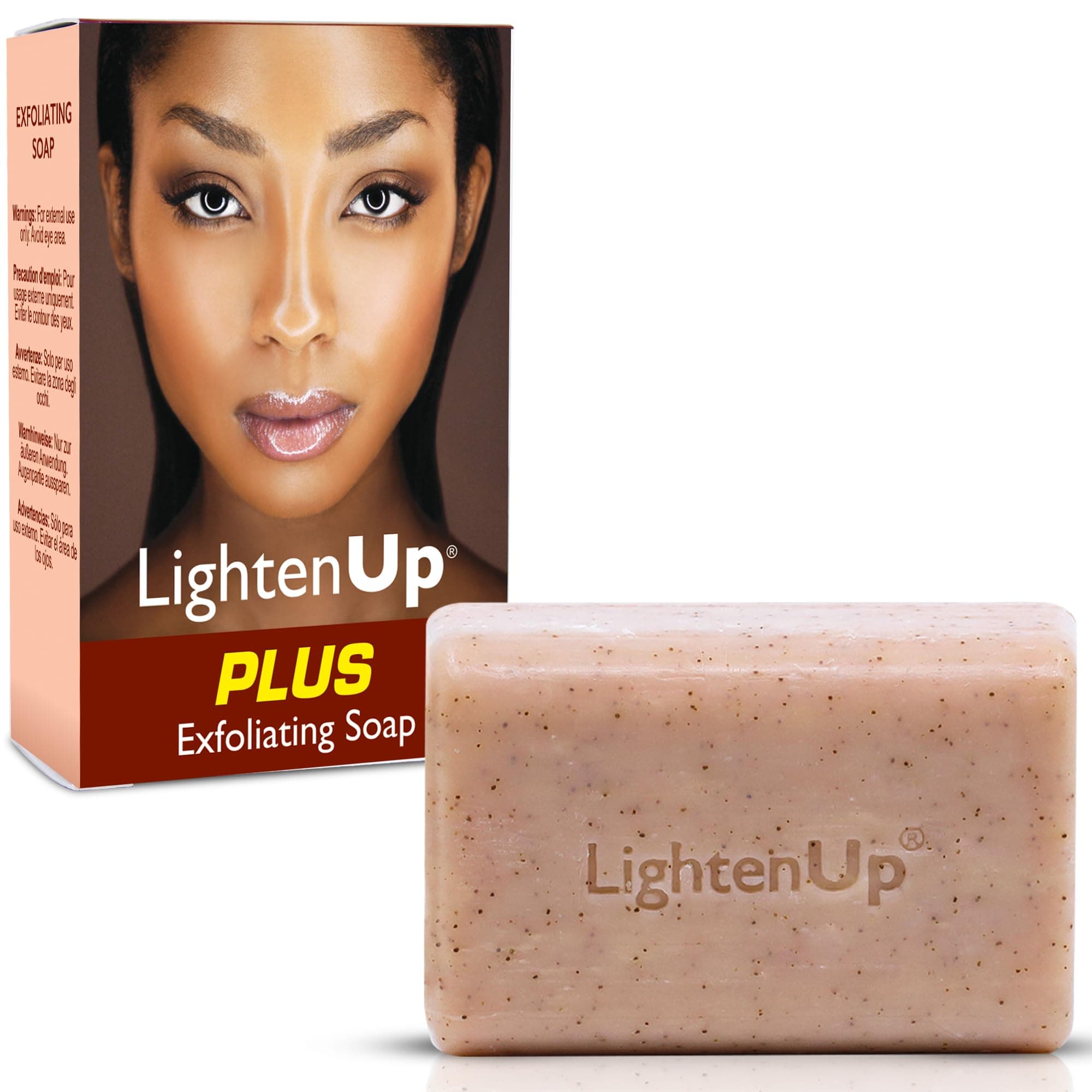 LightenUp Exfoliating Soap 200g - Exfoliating and Brightening Properties, with Apricot and Glycerin