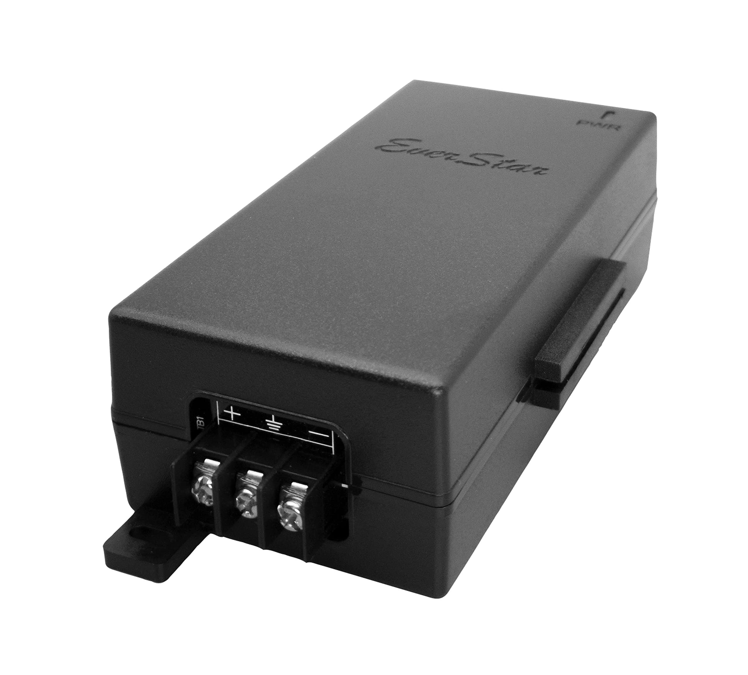EverStar iPoE-24W24G2DW Gigabit | 9-36V DC in | 24V/1A 24W DC PoE Out | Passive Mode B Solar PoE Injector for Loco5AC,NS- EdgeRouterX,UniFi AC Lite,RP-5AC-G2, Force180/200/300 | Black