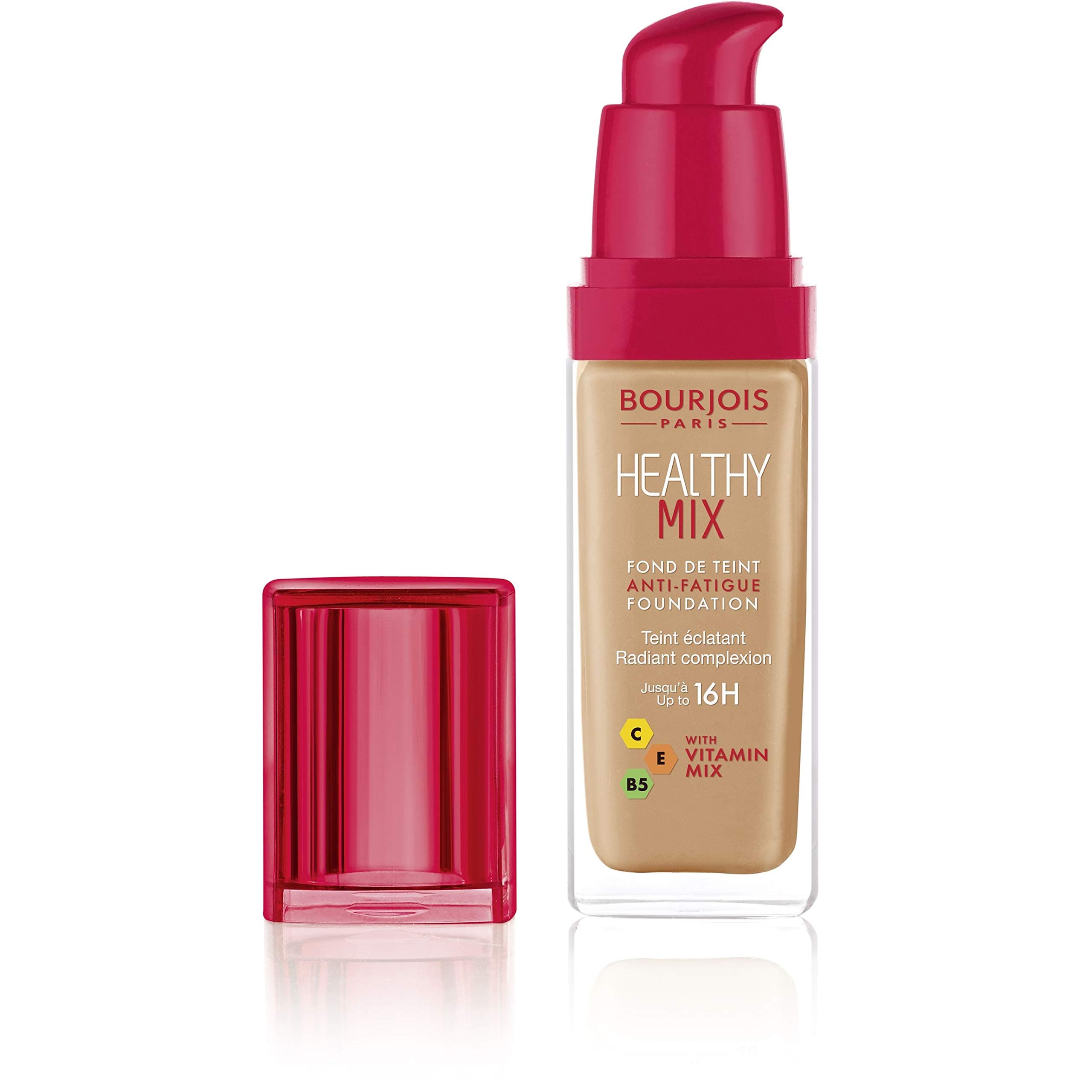 Healthy Mix Anti-Fatigue Foundation. 57 Dark Tan, 30 ml - 1.0 fl oz