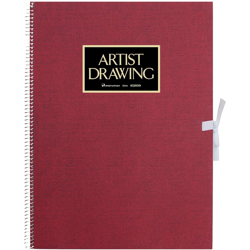 ARTIST MEDALLION F4 Sketchbook for Watercolor, Red