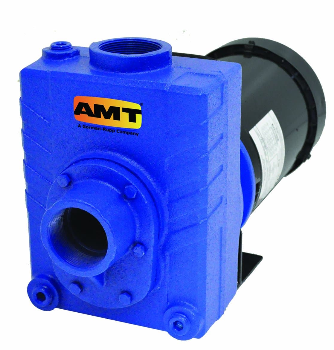 AMT Pump 2761-95 Self-Priming Centrifugal Pump, Cast Iron, 2 HP, 1 Phase, 115/230V, Curve B, 2" NPT Female Suction & Discharge Ports