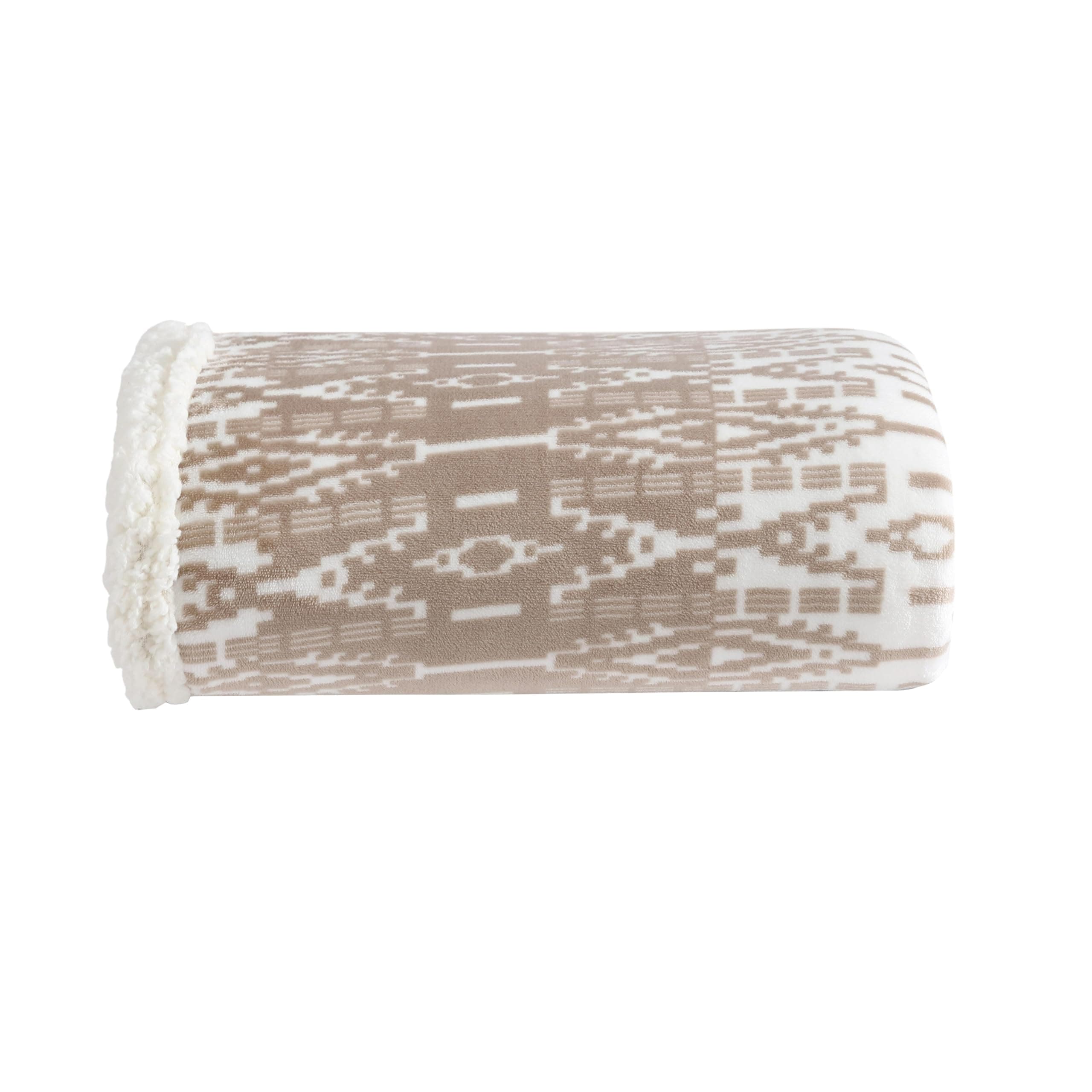 Eddie Bauer - Throw Blanket, Reversible Sherpa Fleece Bedding, Home Decor for All Seasons (San Juan Oyster, Throw)