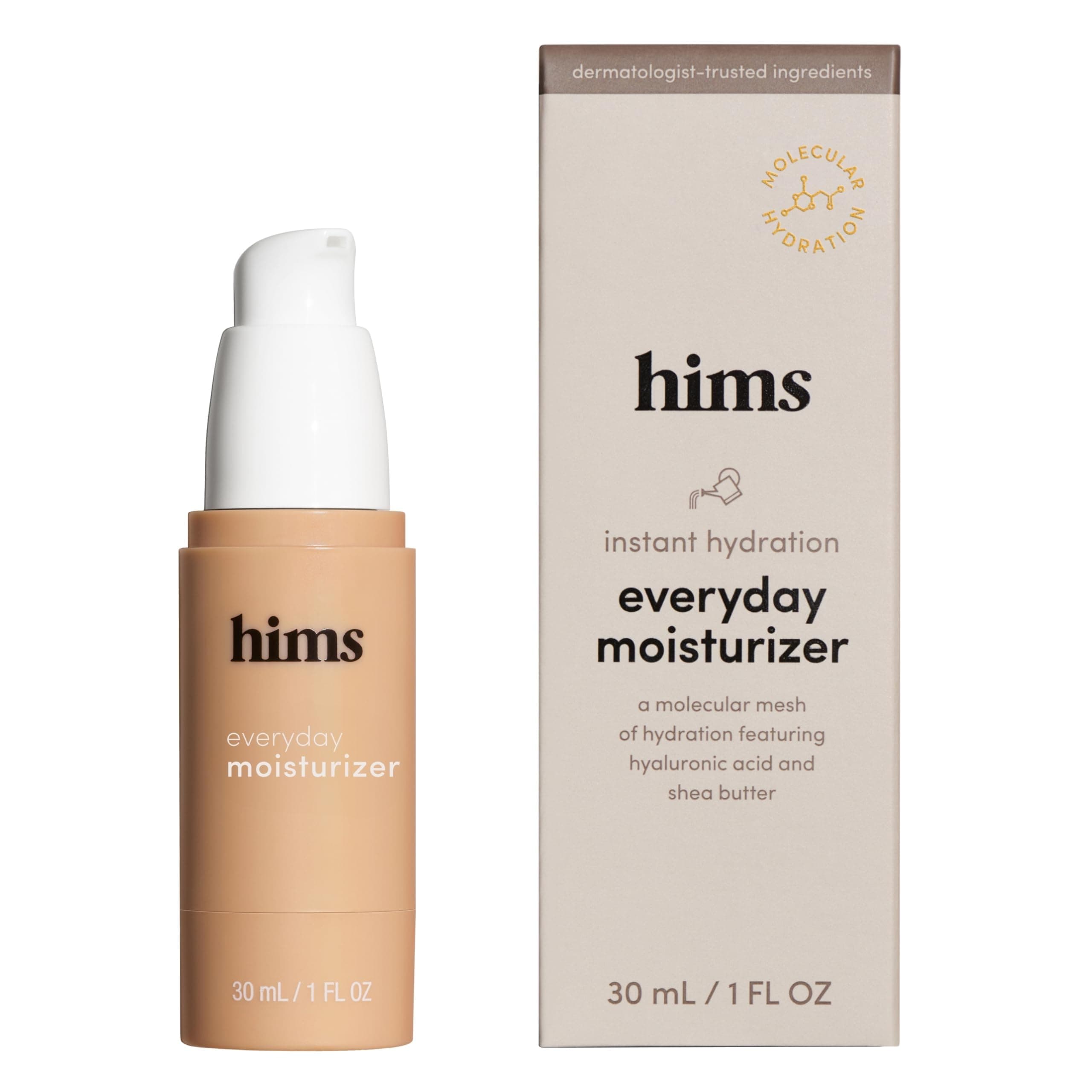hims Everyday Moisturizer - Hydrating & Non-Greasy Face Cream - Morning Moisturizer for Healthy Skin - For Every Skin Type - Vegan & Paraben-Free - 1 Fl Oz