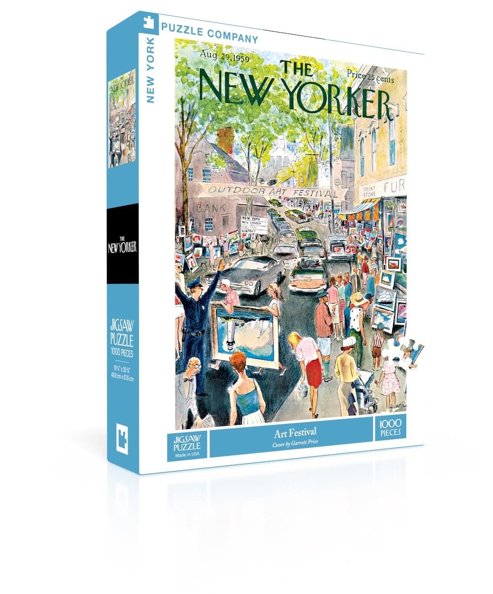 New Yorker Art Festival - 1000 Piece Jigsaw Puzzle for Family Game Nights by Garrett Price