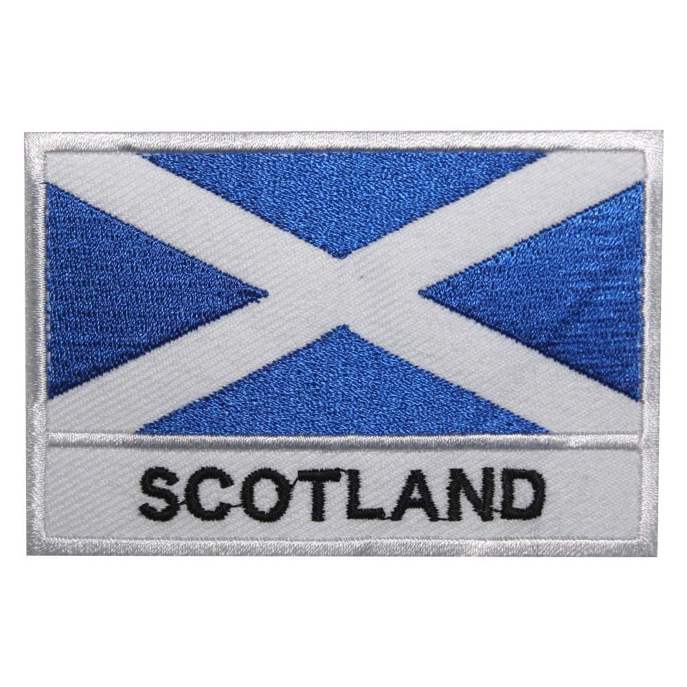 Scotland National Flag Embroidered Iron on Sew on Patch Badge for Clothes etc. 9 X 6 cm