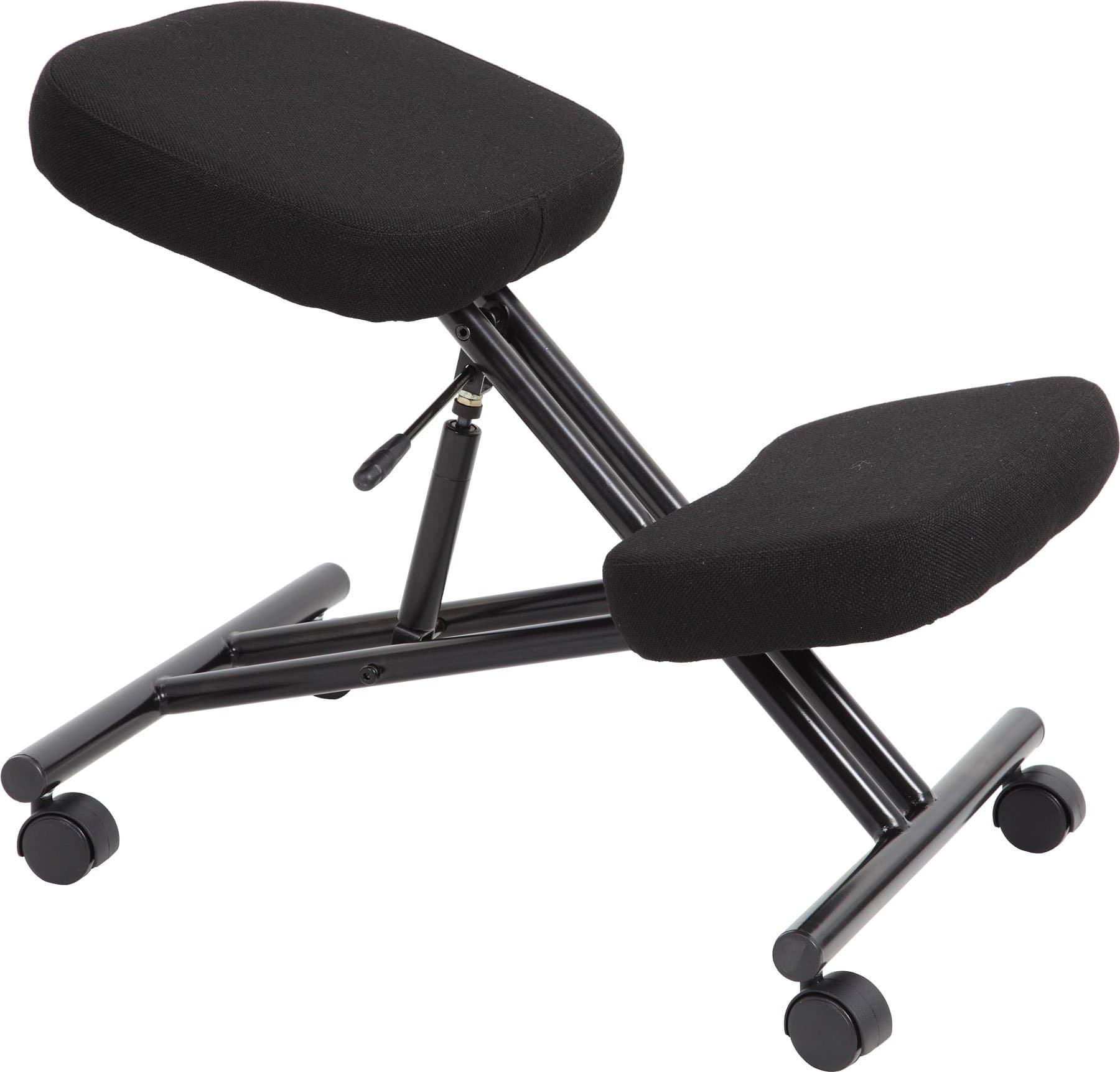 Office Furniture Online Posture Deluxe Metal Kneeler Chairs - Black Frame - Black