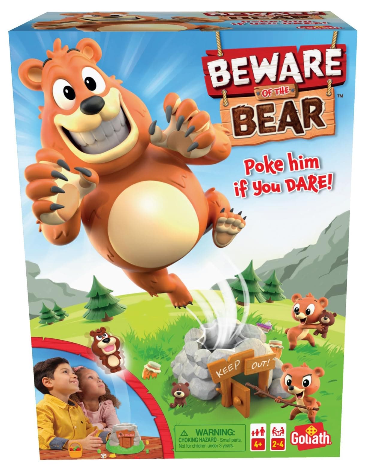 Goliath Games Beware the Bear Kids Games | For ages 4+ | For 2-4 players